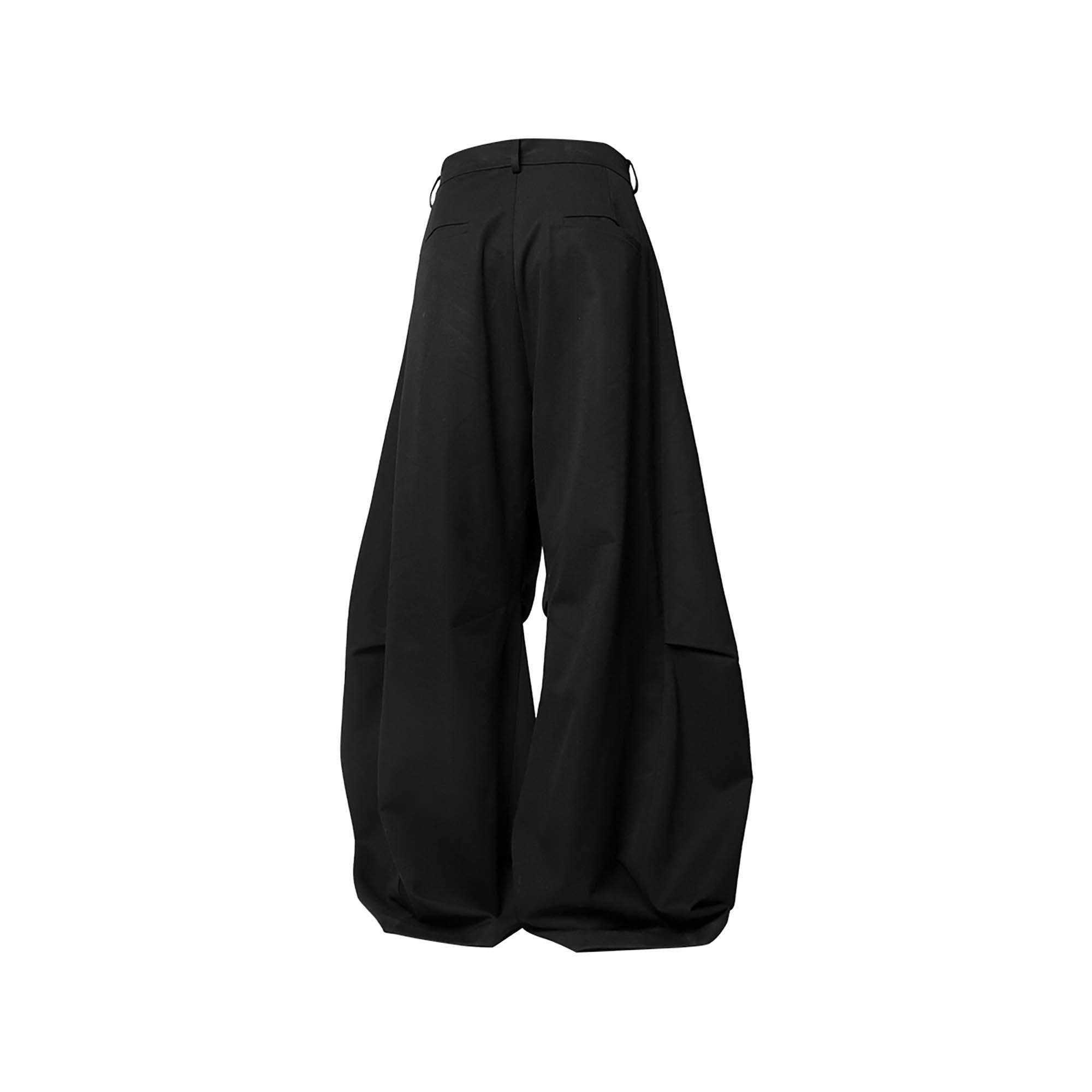 RELABEL Pleated Drape Wide-Leg Trousers, premium urban and streetwear designers apparel on PROJECTISR.com, RELABEL