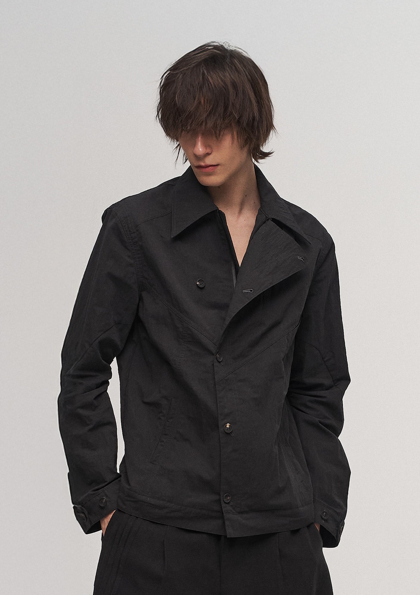 ILNya Nieternite Nifutur Panel Wrinkle Reversible Jacket, premium urban and streetwear designers apparel on PROJECTISR.com, ILNya Nieternite Nifutur
