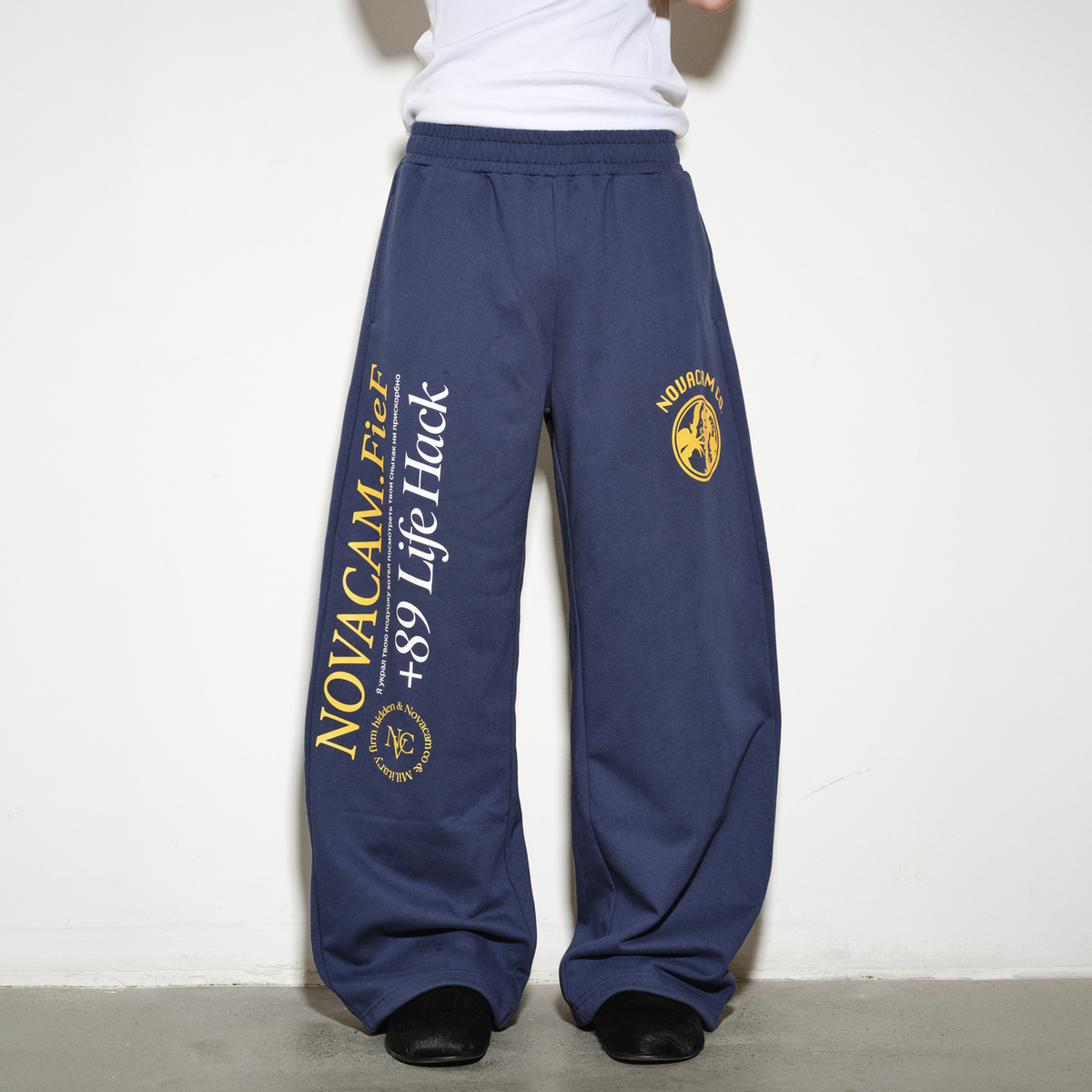 NOVACAM Retro Graphic Sweatpants