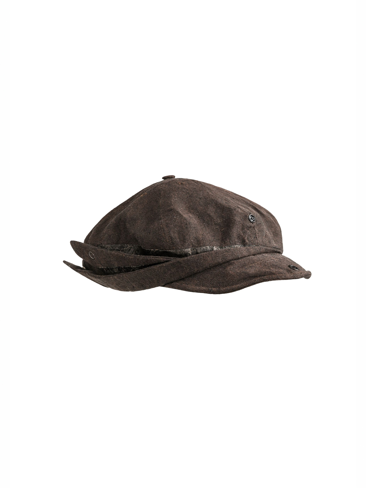 ALVNG AR ANTS Deconstructed Adjustable Newsboy Cap, premium urban and streetwear designers apparel on PROJECTISR.com, ALVNG AR ANTS