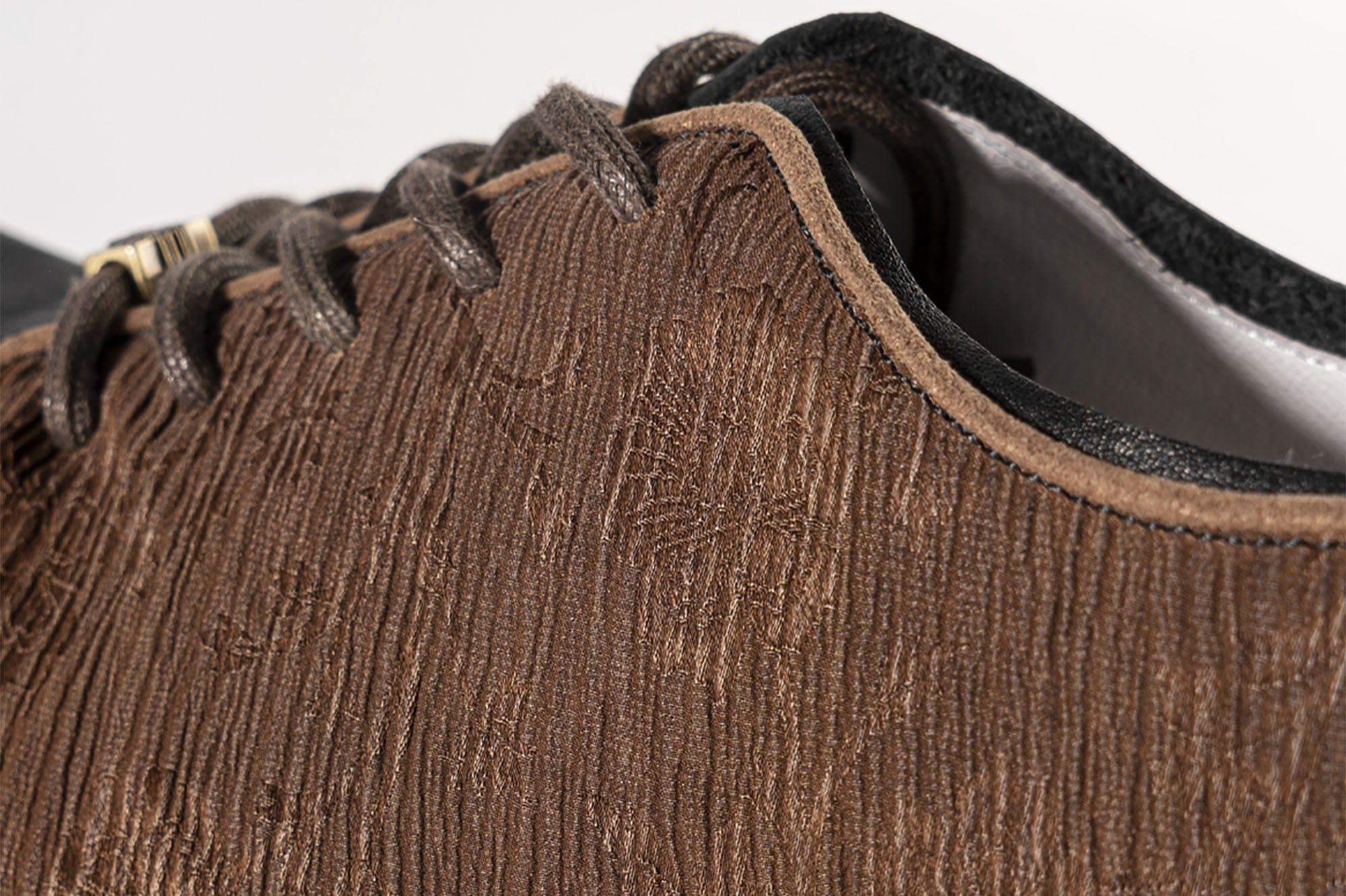 REWRITE Silk Panel Crinkled Square-Toe Derby Shoes, premium urban and streetwear designers apparel on PROJECTISR.com, REWRITE