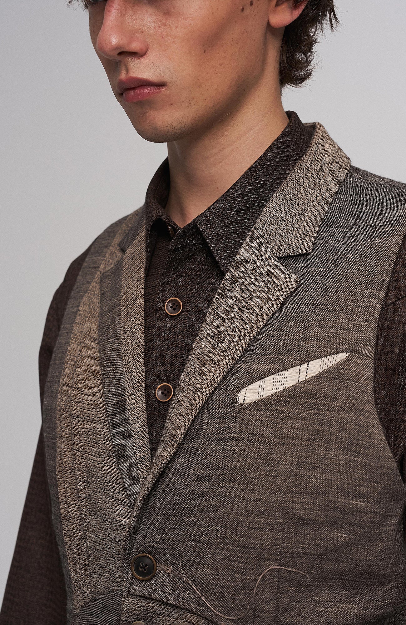 ILNya Nieternite Nifutur Deconstructed Paneled Belted Vest