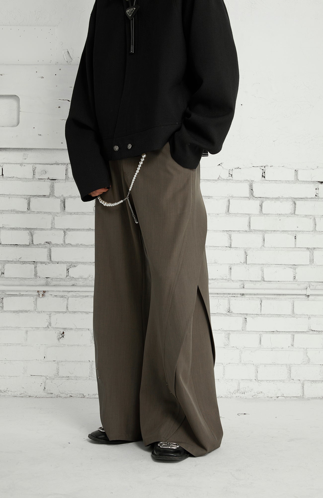 PASET Curved Seam Draped Trousers