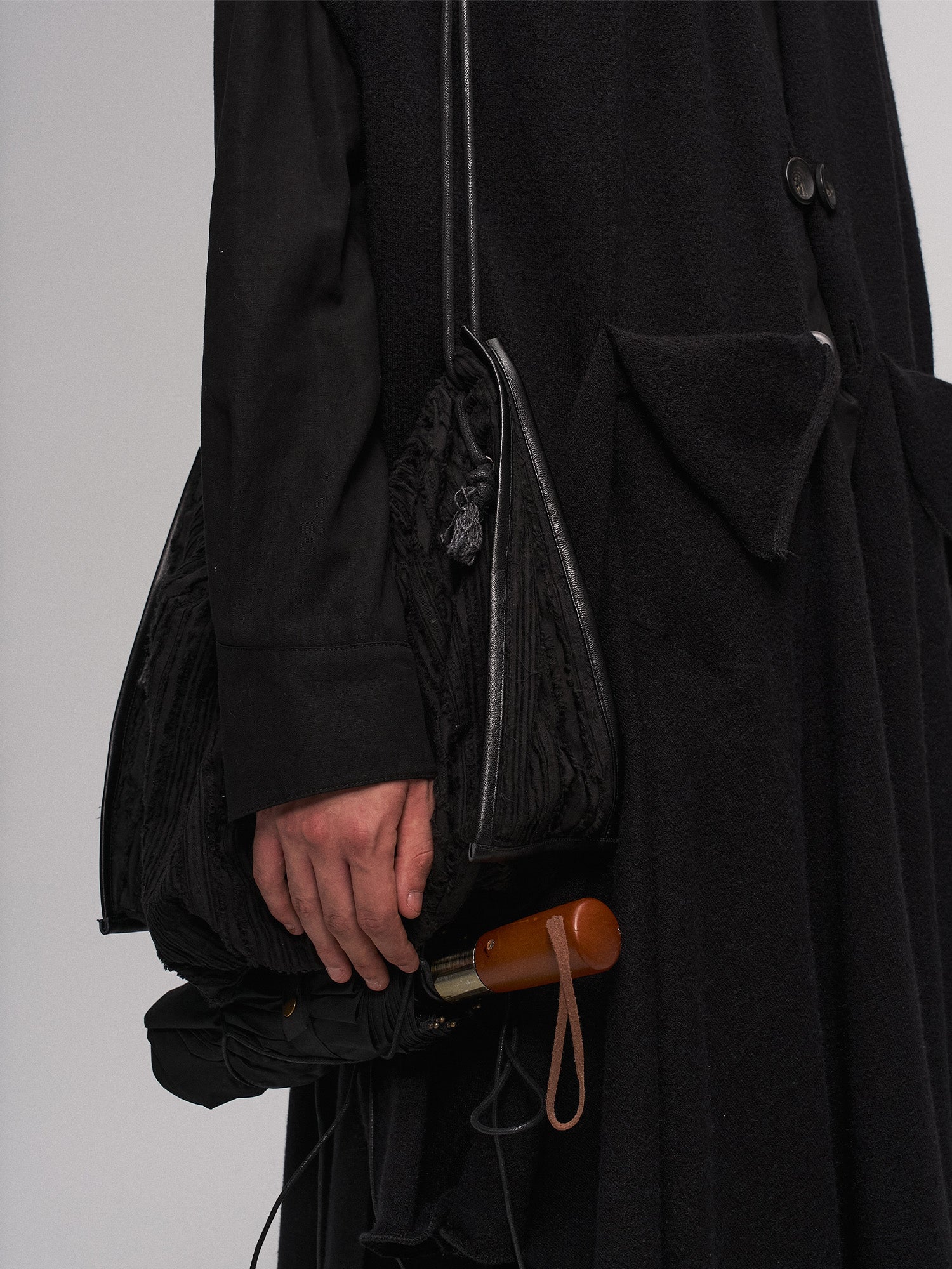 ILNya Nieternite Nifutur Deconstructed Raw-Edge Scarf Vest