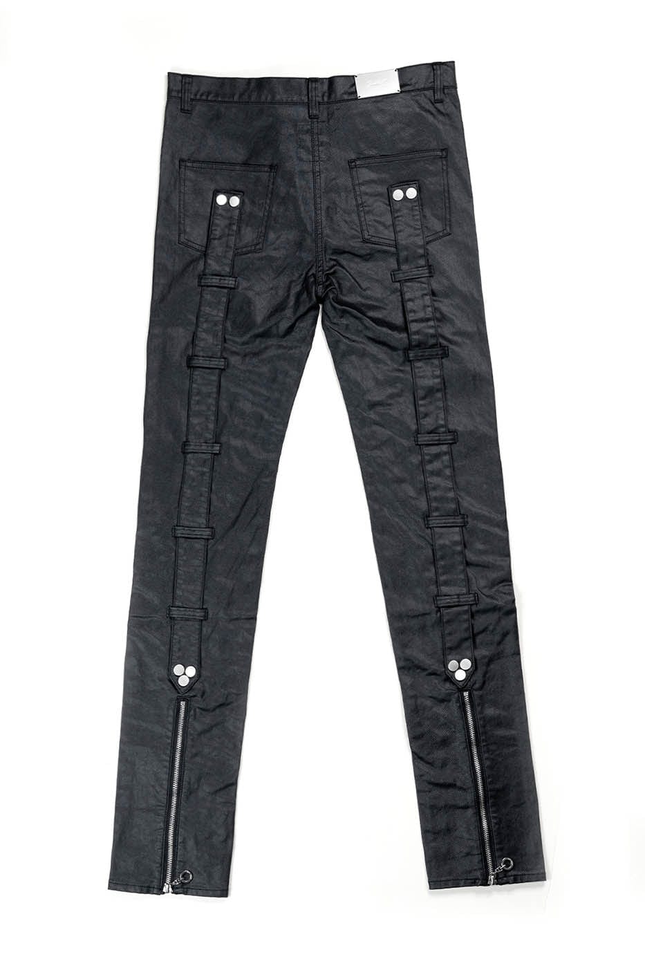 INSIDE OUT Exoskeleton Strapped Zipper Pants, premium urban and streetwear designers apparel on PROJECTISR.com, INSIDE OUT