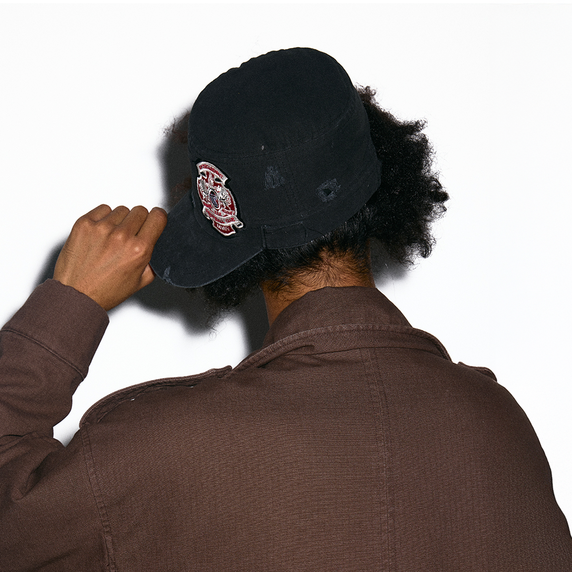 TRECLUB Distressed Patch Military Cap