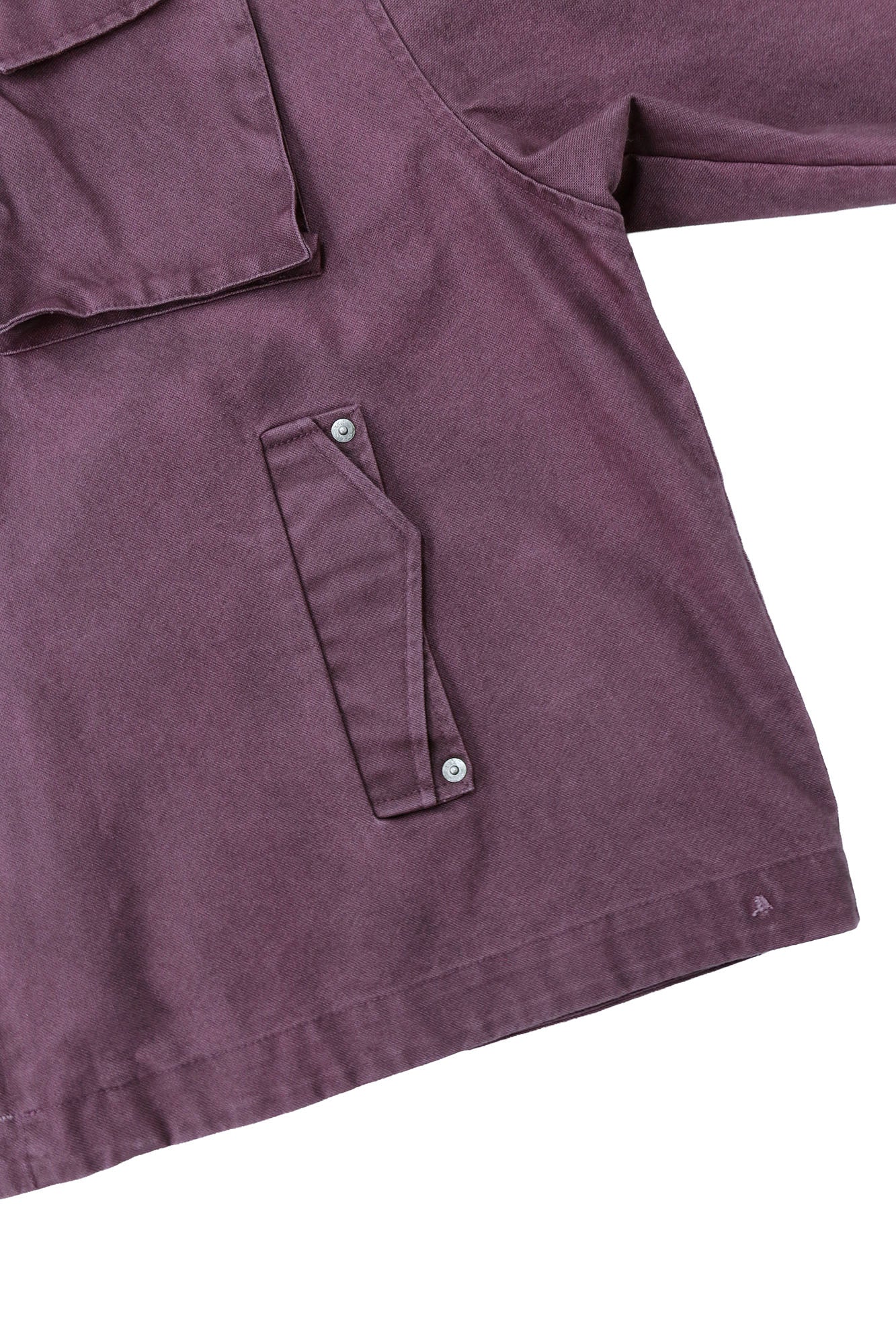 RELABEL Distressed Plaid Hood Oversized Jacket Purple, premium urban and streetwear designers apparel on PROJECTISR.com, RELABEL