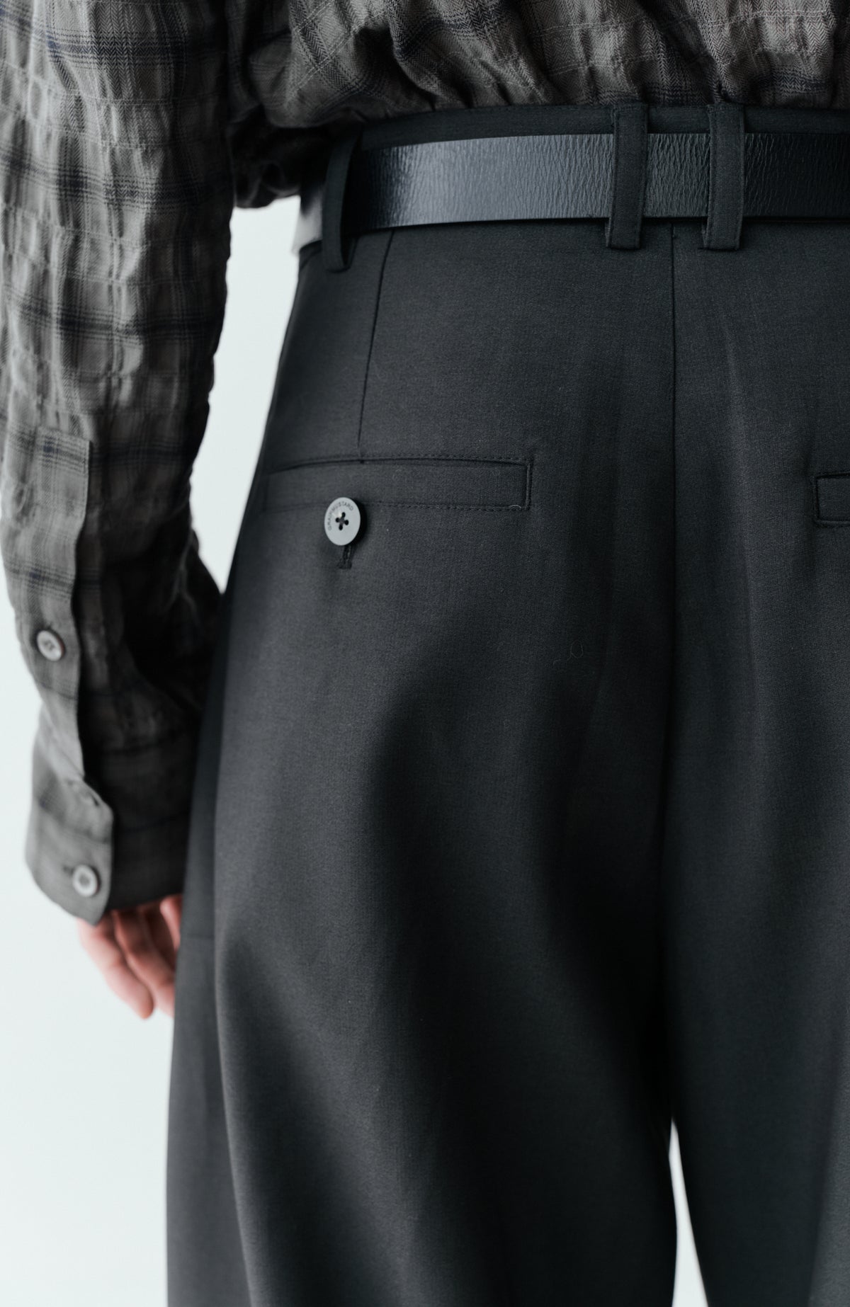 GRAINMUSTARD Double Pleat High-Waist Trousers