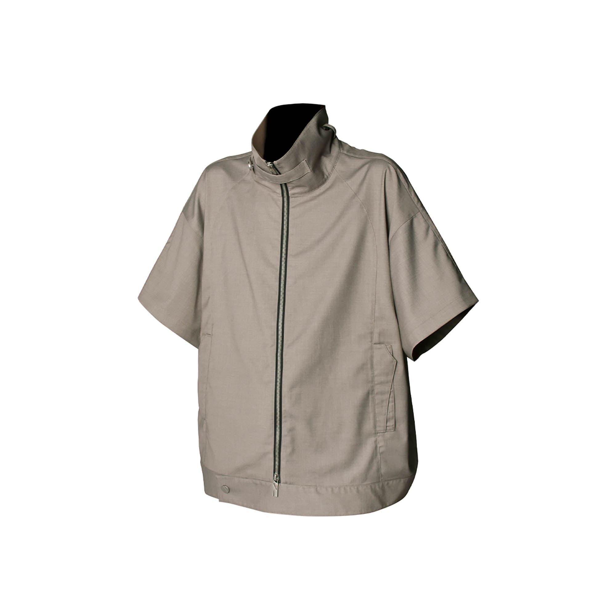 RELABEL Utility Stand Collar Half-Sleeve Jacket, premium urban and streetwear designers apparel on PROJECTISR.com, RELABEL