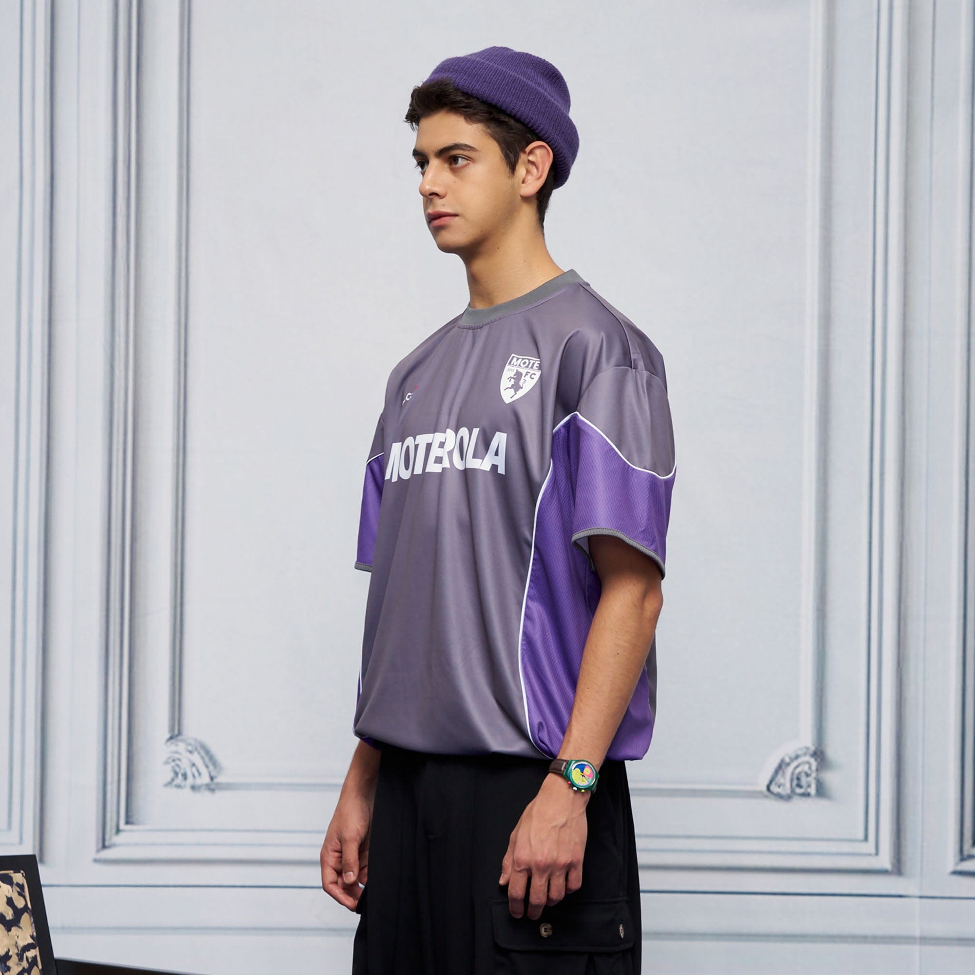 UNLIMITED MOTE x glucose by RMK Contrast Spliced Drawstring Hem Jersey, premium urban and streetwear designers apparel on PROJECTISR.com, UNLIMITED MOTE