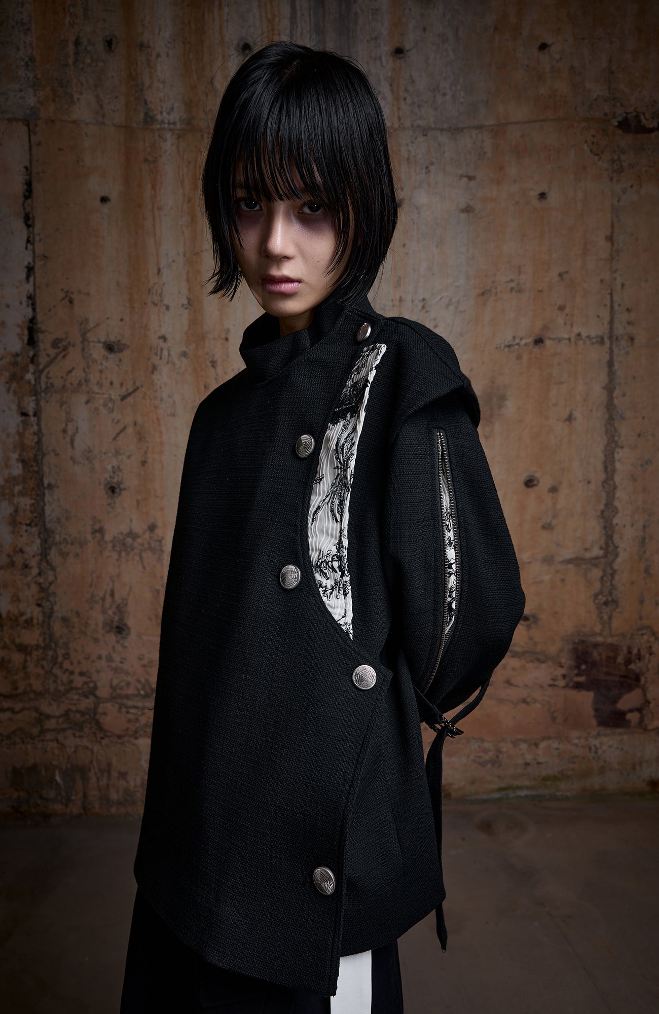 2000RSK Deconstructed Spliced Zippered Fencing Jacket