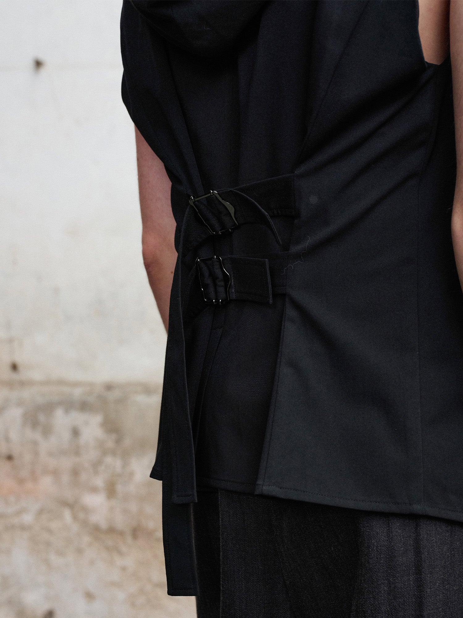 ILNya Nieternite Nifutur Hooded Waist-Cinched Vest, premium urban and streetwear designers apparel on PROJECTISR.com, ILNya Nieternite Nifutur
