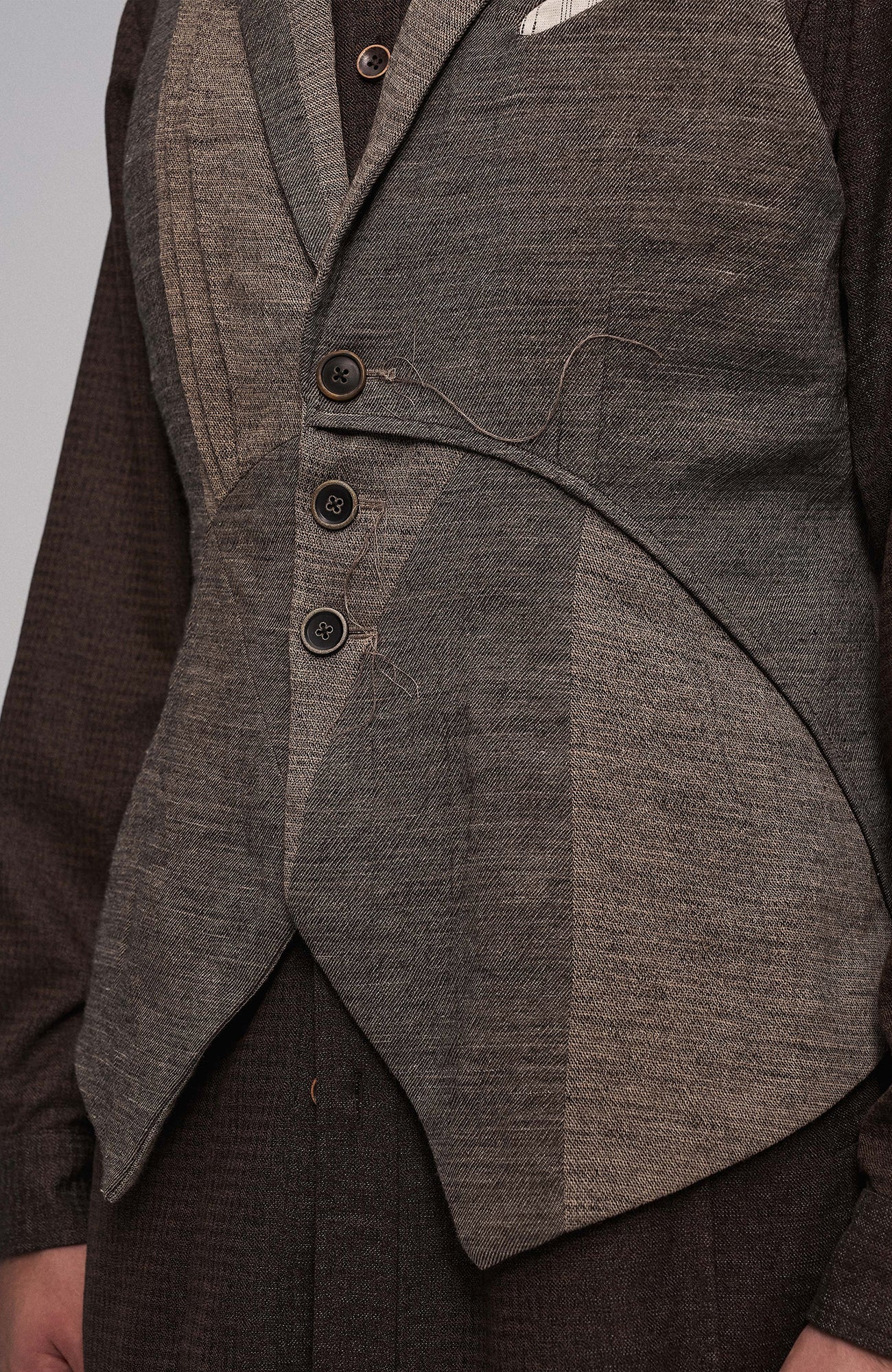 ILNya Nieternite Nifutur Deconstructed Paneled Belted Vest