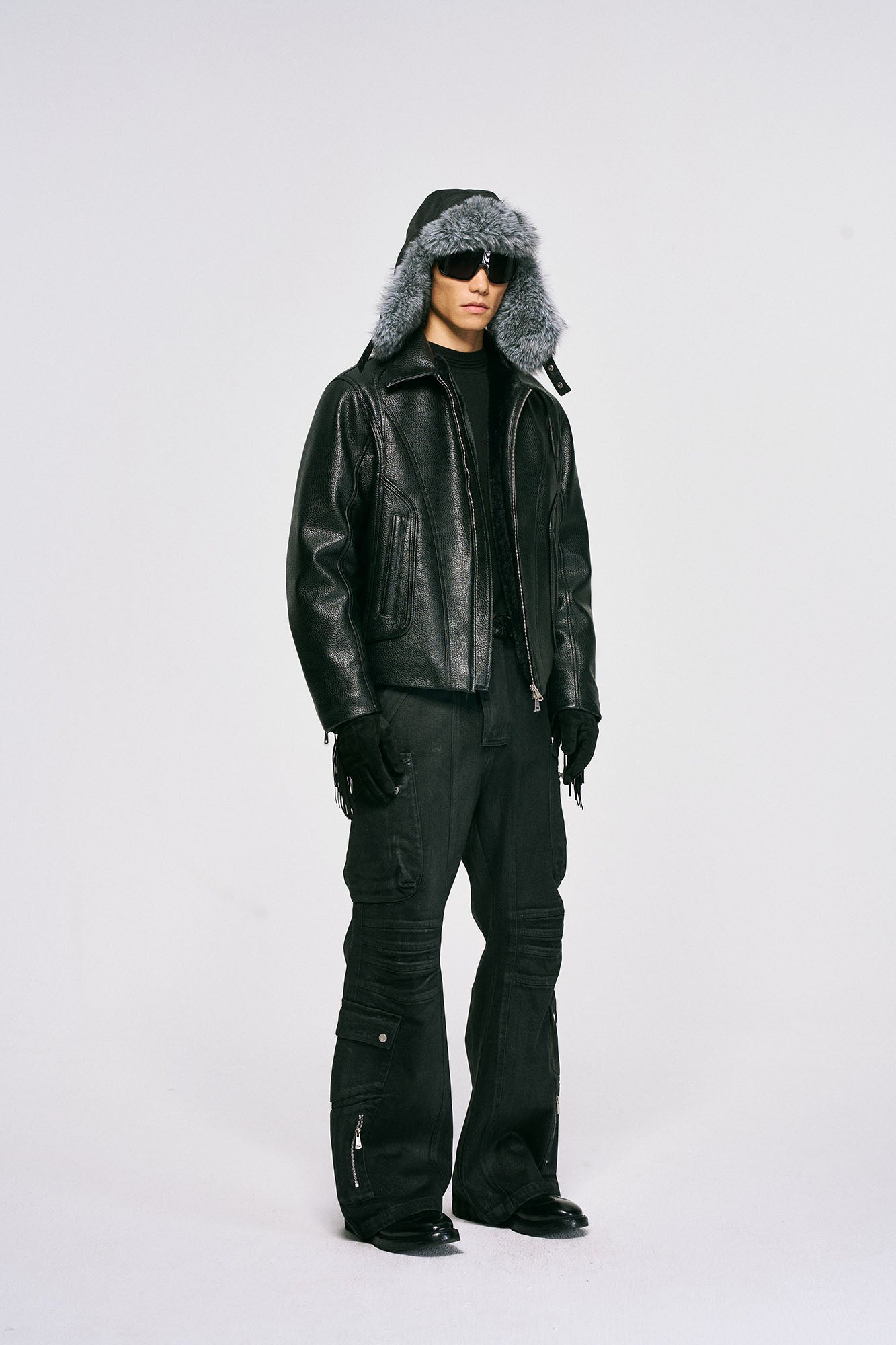 CATSSTAC Waxed Multi-Pockets Utility Cargo Pants