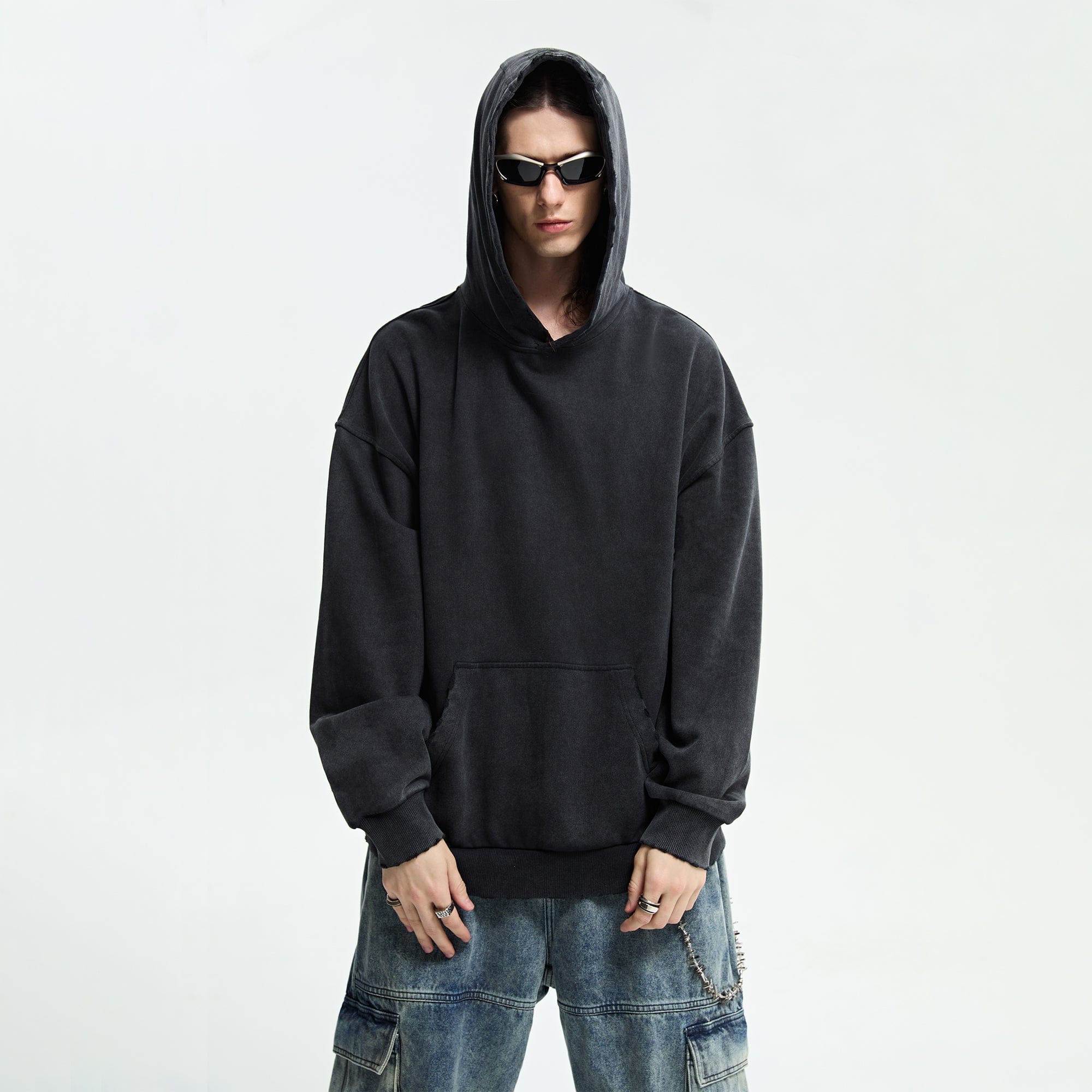 ORGANIC EMOTION Distressed Anatomy Hoodie, premium urban and streetwear designers apparel on PROJECTISR.com, ORGANIC EMOTION