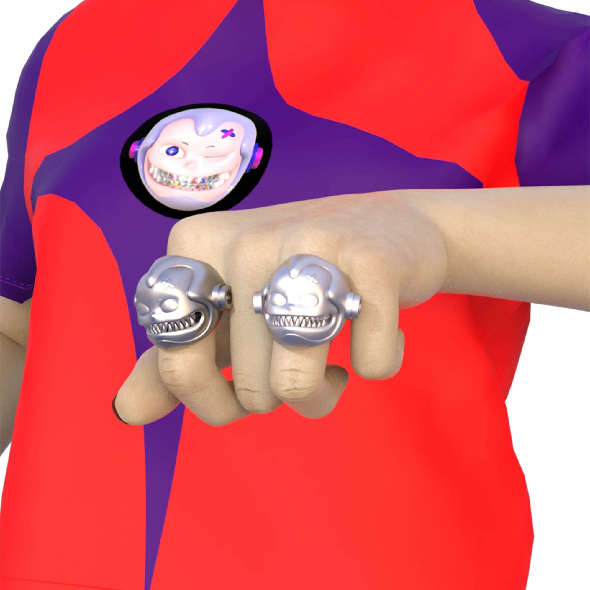 EMBRYO The Face Ring, premium urban and streetwear designers apparel on PROJECTISR.com, EMBRYO