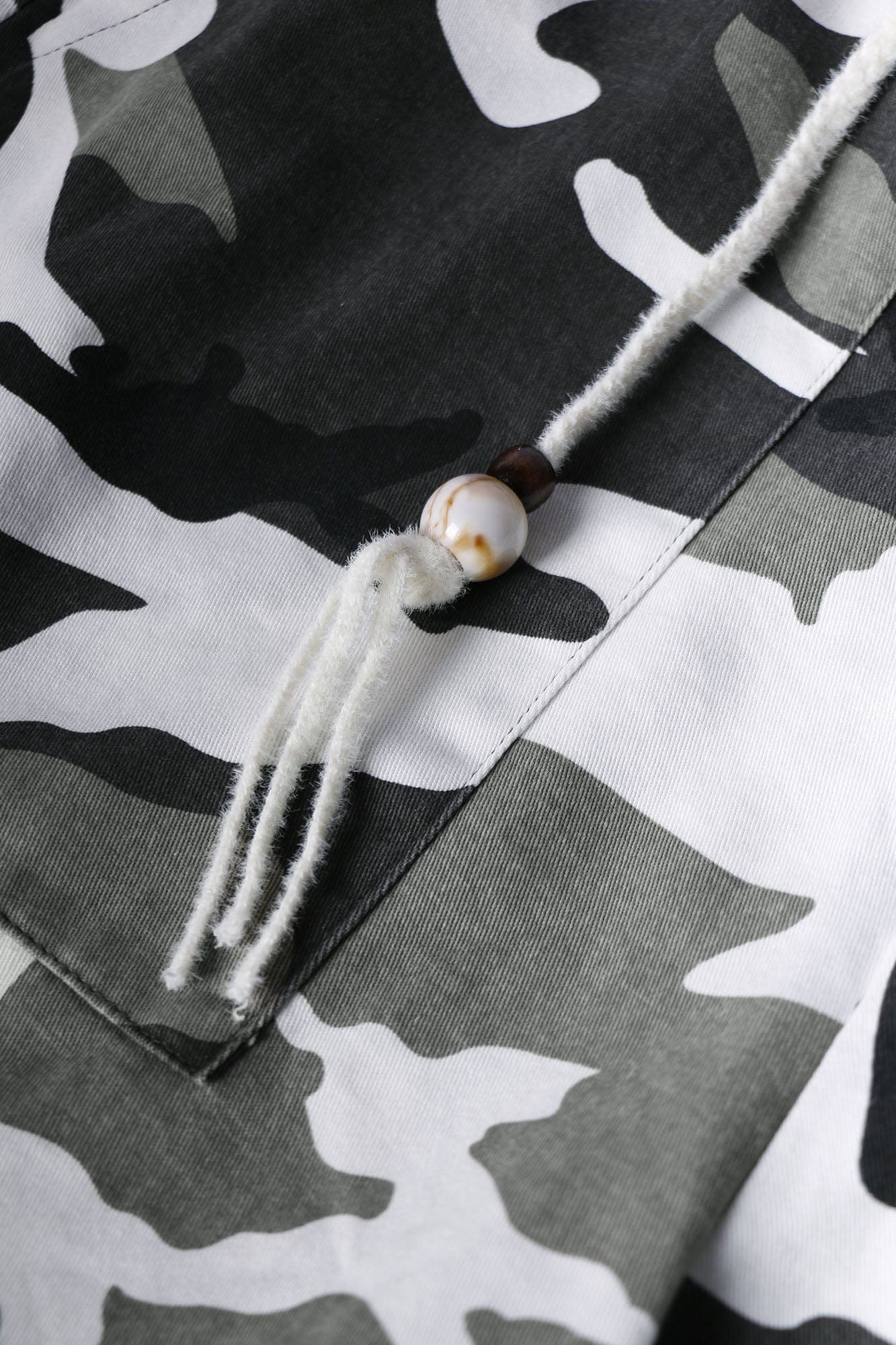 RELABEL Detachable Beaded Drawstring Cargo Camo, premium urban and streetwear designers apparel on PROJECTISR.com, RELABEL