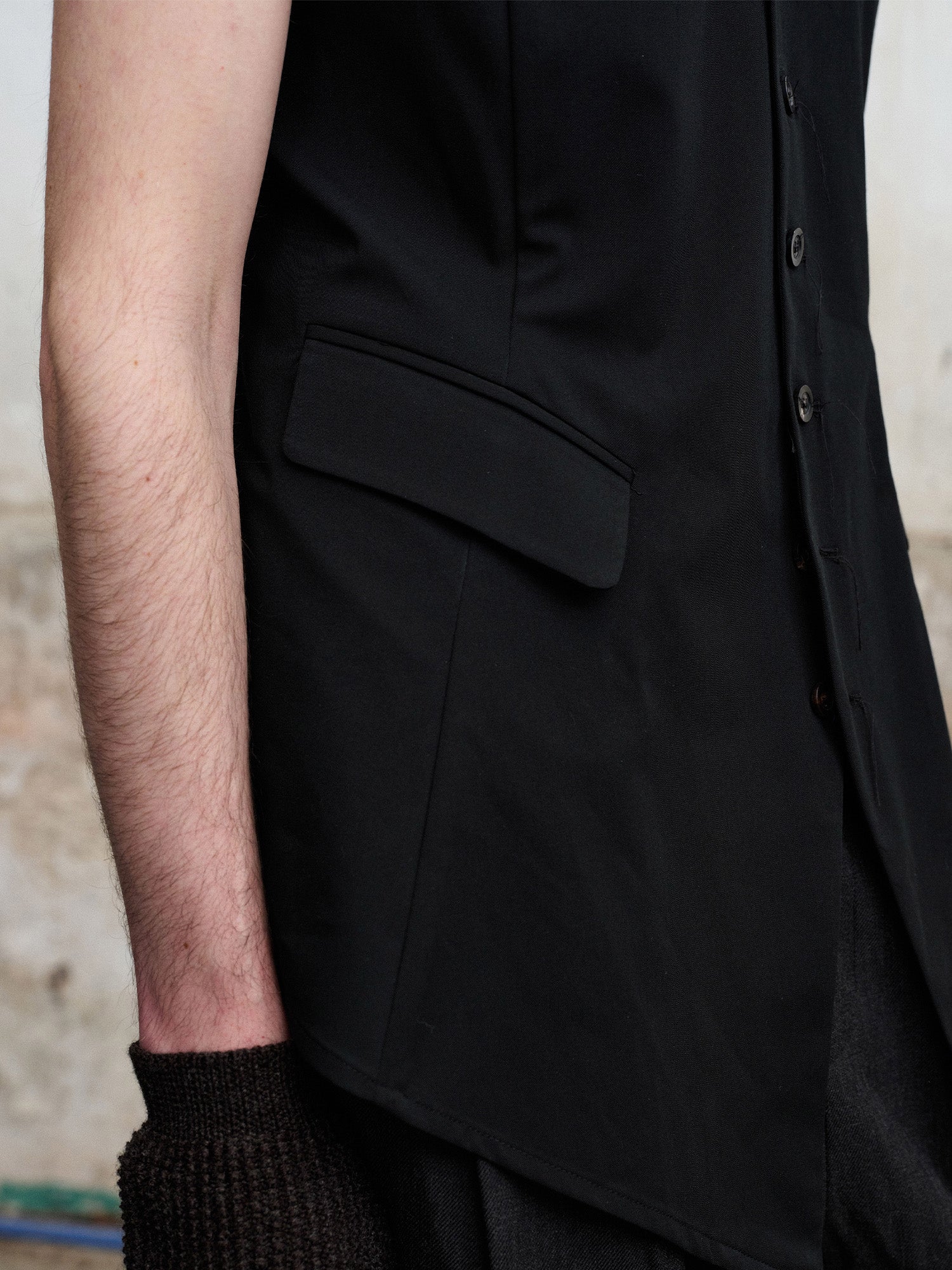 ILNya Nieternite Nifutur Hooded Waist-Cinched Vest, premium urban and streetwear designers apparel on PROJECTISR.com, ILNya Nieternite Nifutur