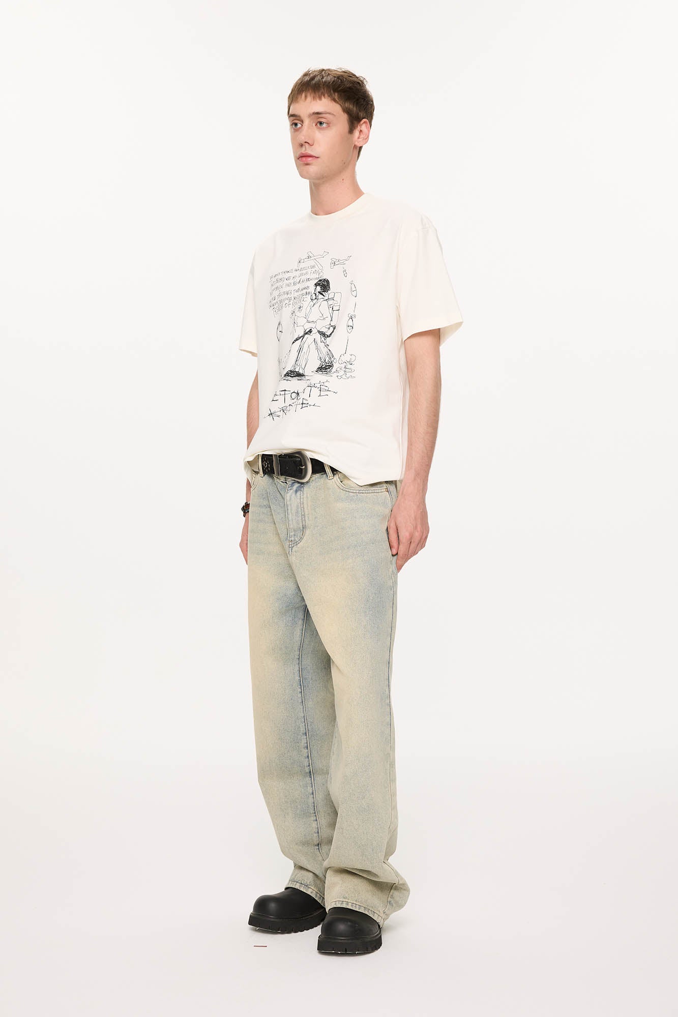 KREATE Anti-War Graphic Sorona T-Shirt