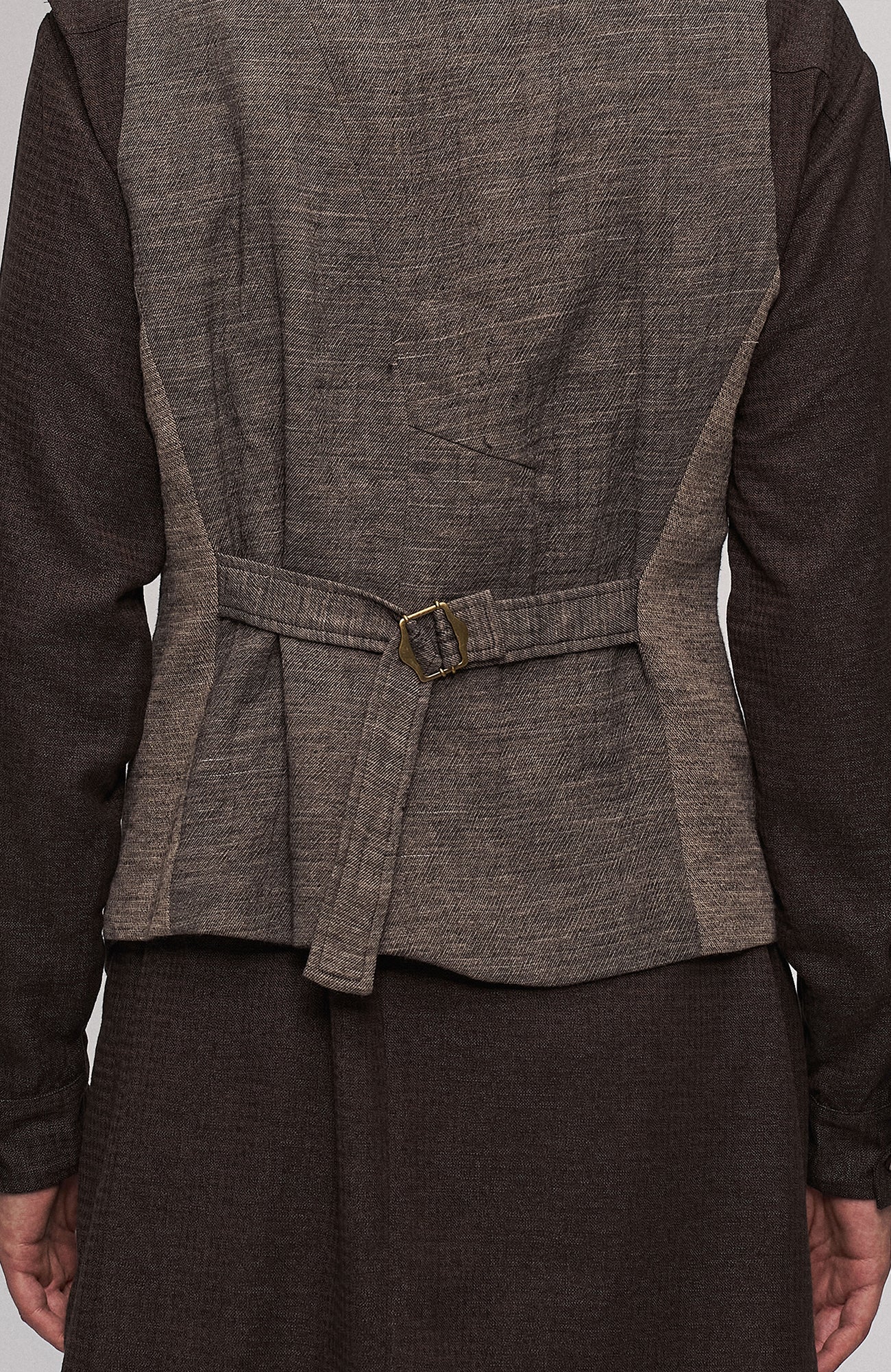 ILNya Nieternite Nifutur Deconstructed Paneled Belted Vest