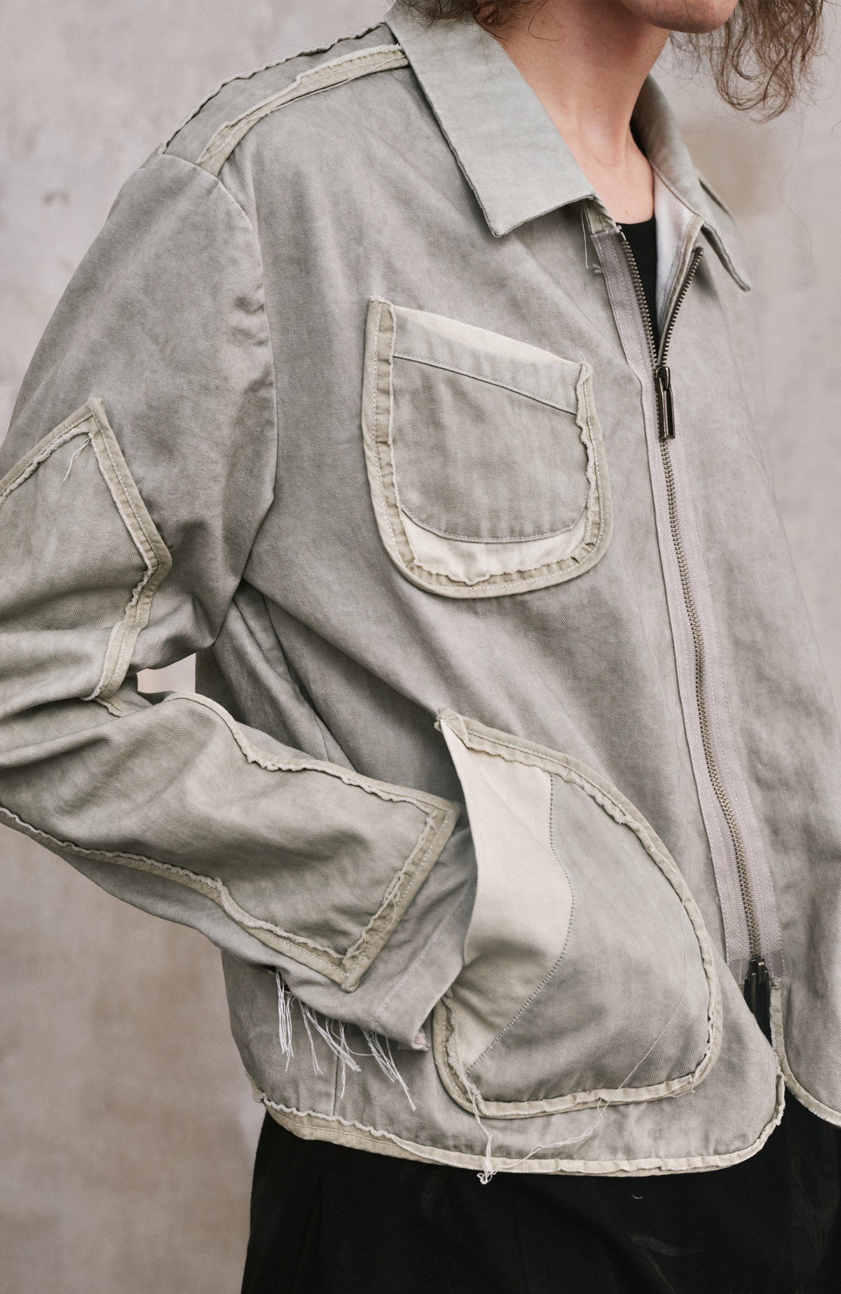 ILNya Nieternite Nifutur Paneled Lapel Double-Pocket Jacket
