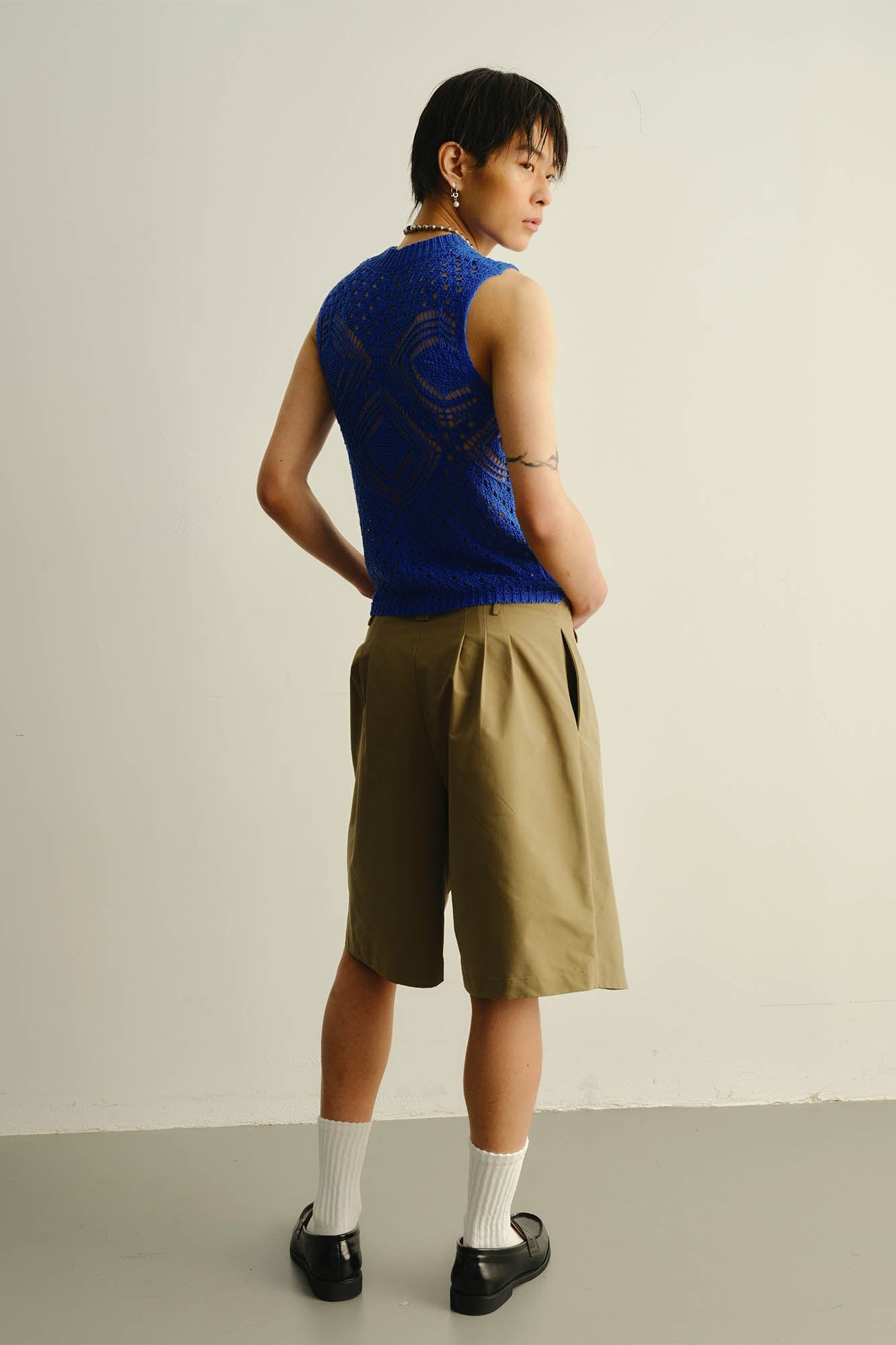 KADAKADA Geometric Crochet Vest, premium urban and streetwear designers apparel on PROJECTISR.com, KADAKADA