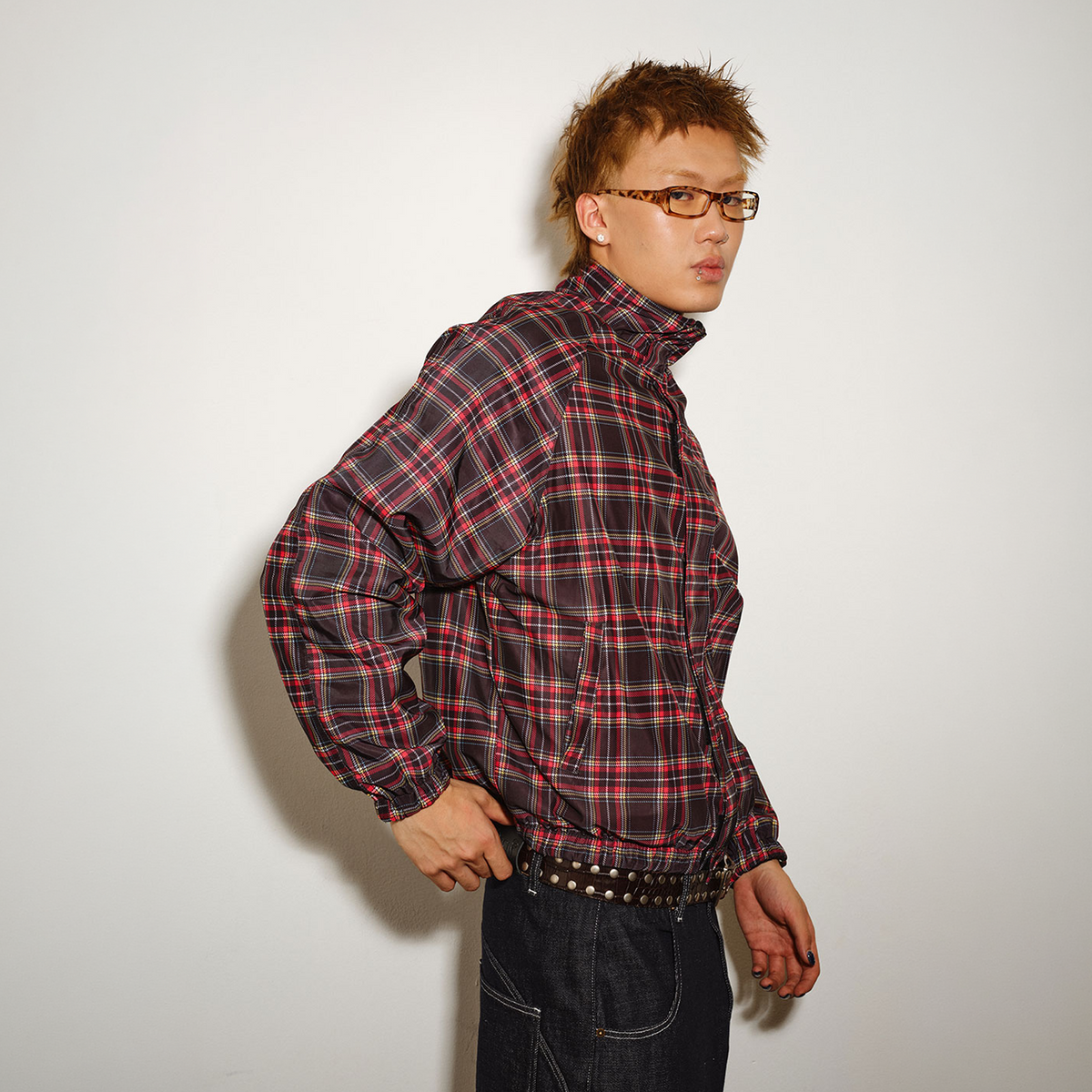 NOVACAM Retro Reversible Plaid Jacket