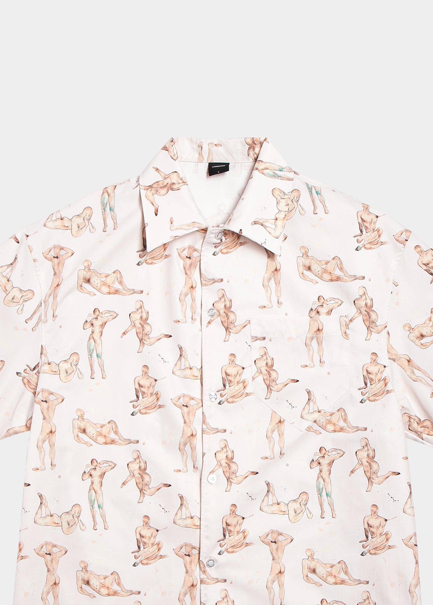 LEONSENSE Modern Body Full-Print Half Shirt, premium urban and streetwear designers apparel on PROJECTISR.com, LEONSENSE