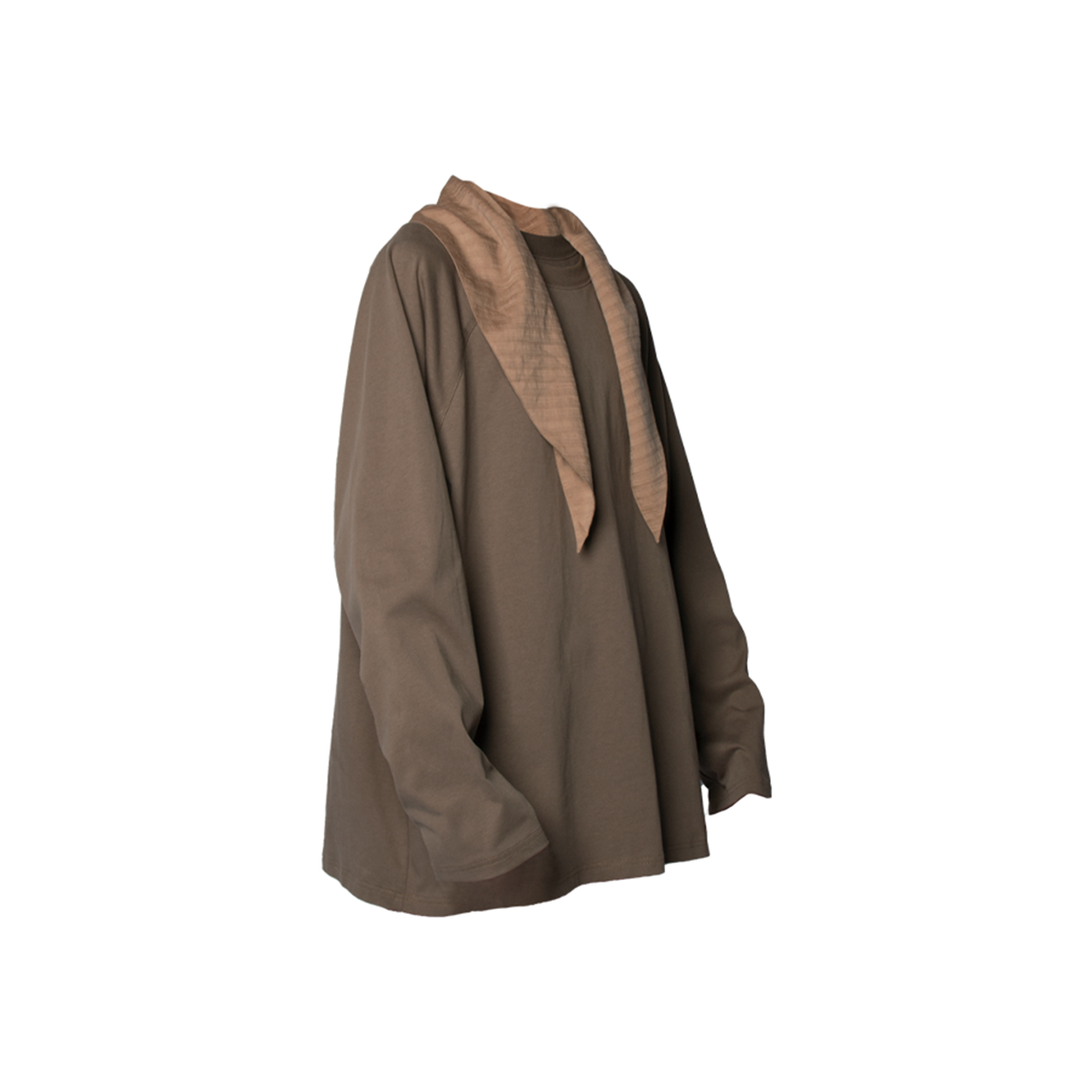 RELABEL Deconstructed Scarf Long-Sleeve Tee