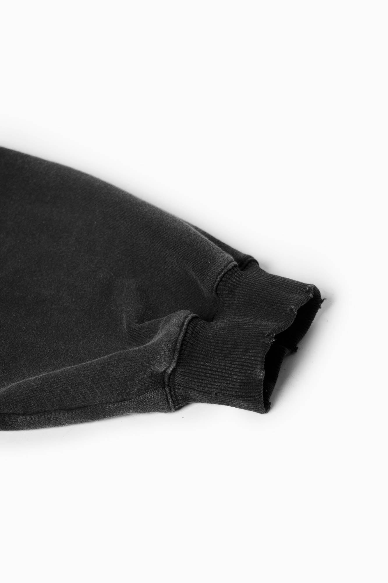 RELABEL Detachable-Hood Distressed Ripped Sweatshirt, premium urban and streetwear designers apparel on PROJECTISR.com, RELABEL
