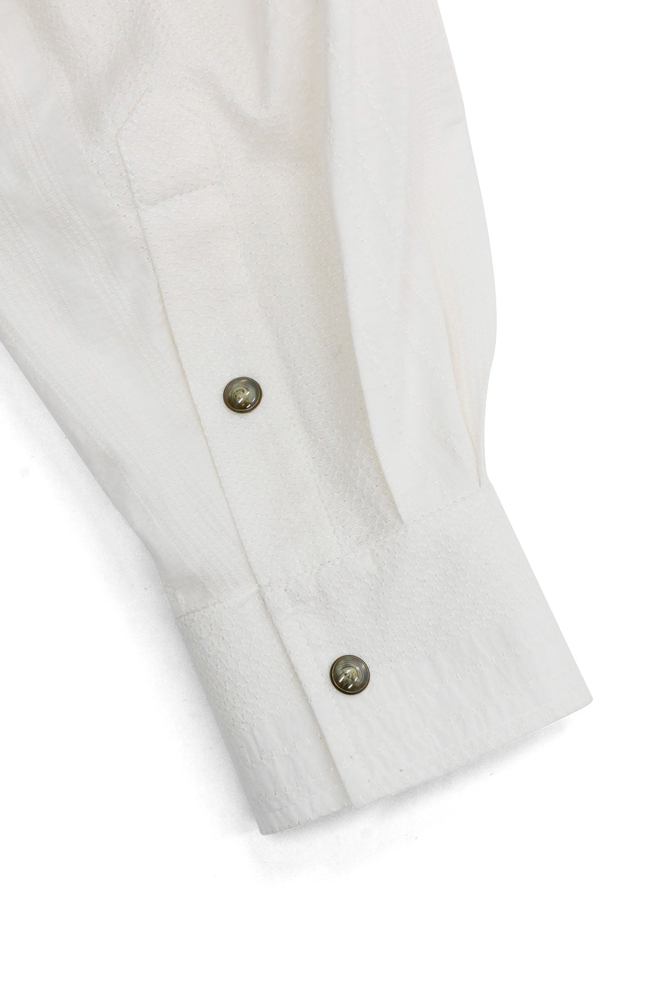 RELABEL Studded Detachable Scarf Shirt White, premium urban and streetwear designers apparel on PROJECTISR.com, RELABEL