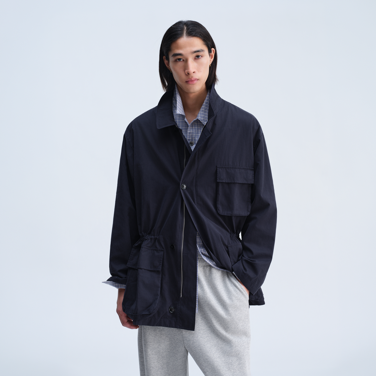 OPICLOTH Utility Nylon Multi-Pocket Jacket
