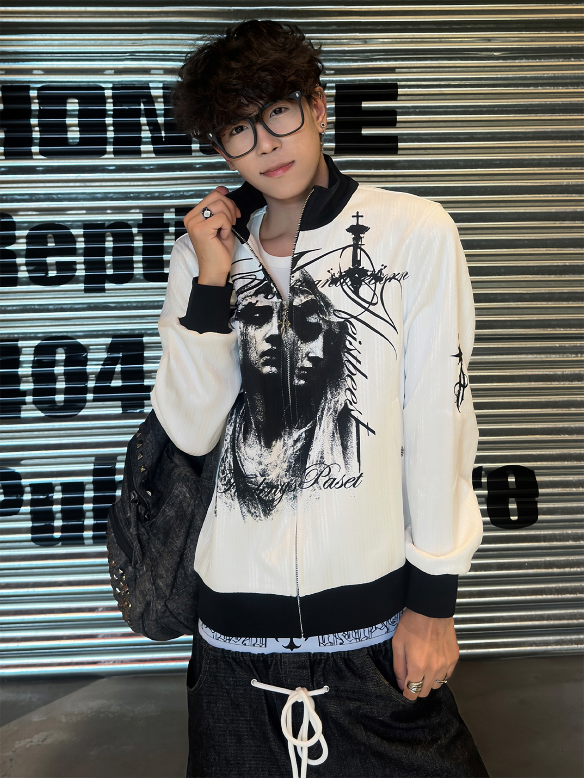 PASET Gothic Striped Embroidered Portrait Jacket