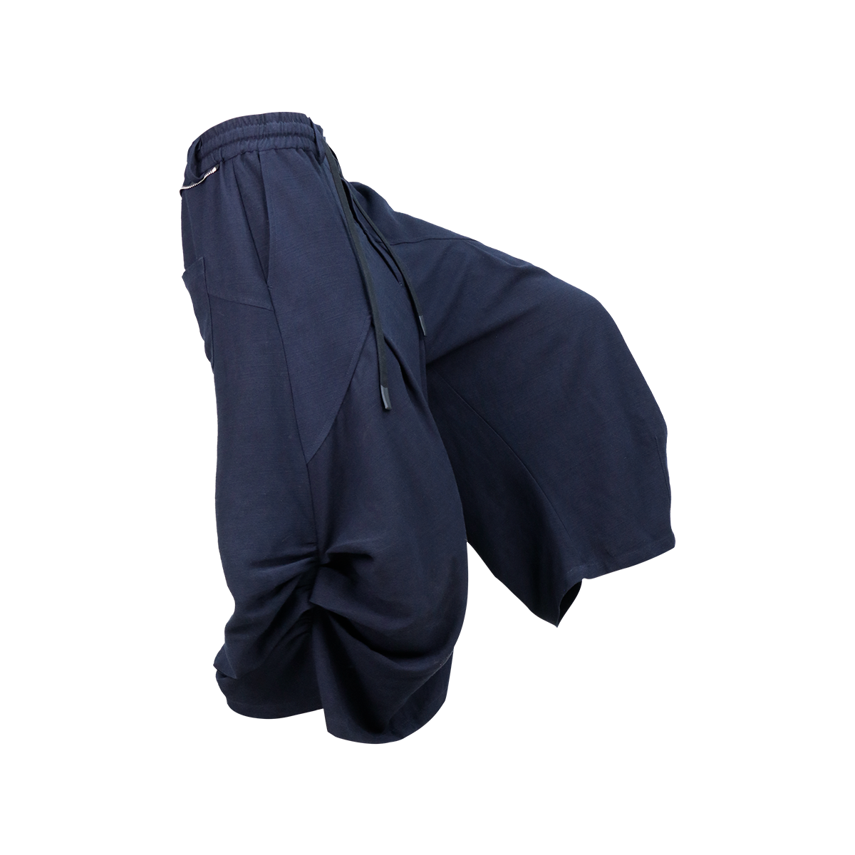 RELABEL Tencel-Acetate Ruched Oversized Shorts, premium urban and streetwear designers apparel on PROJECTISR.com, RELABEL