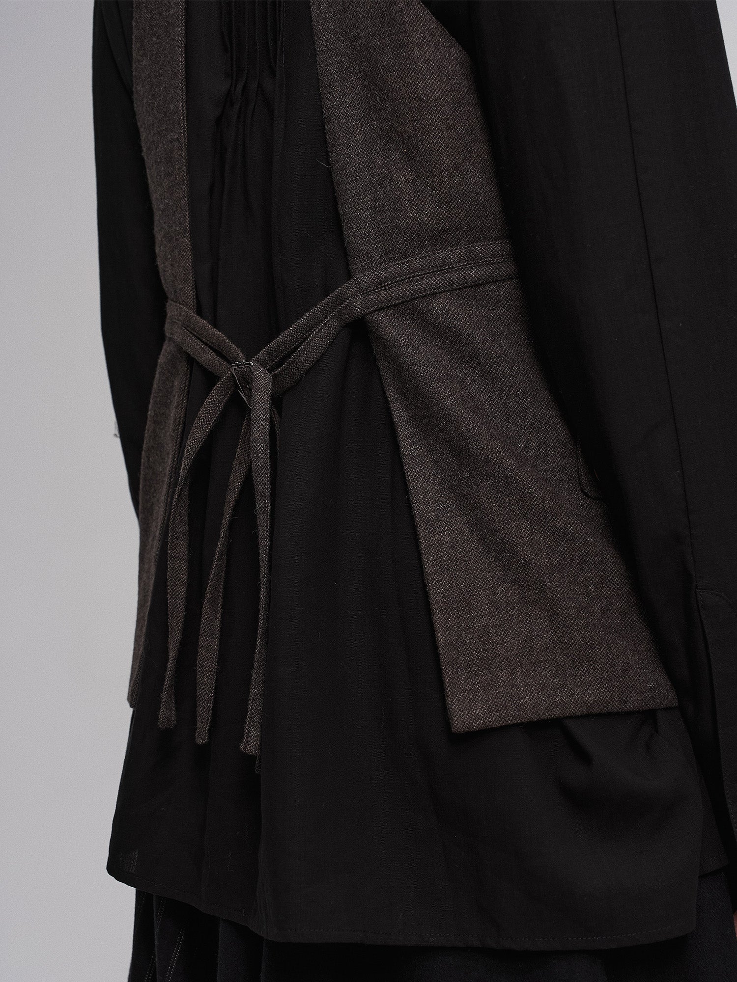 ILNya Nieternite Nifutur Retro Button Embellished Back-Harness Vest, premium urban and streetwear designers apparel on PROJECTISR.com, ILNya Nieternite Nifutur