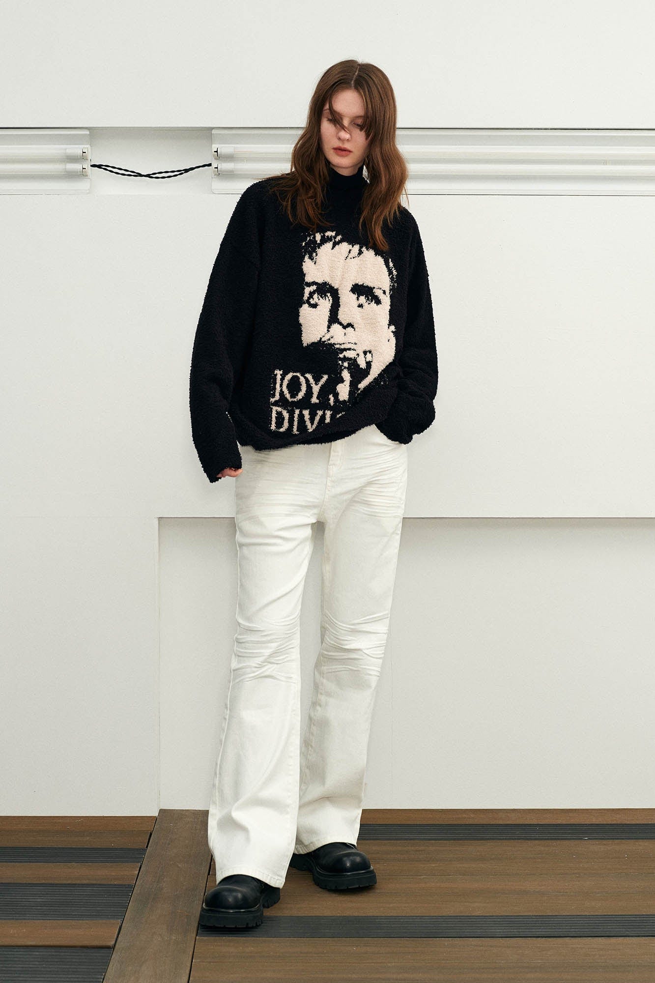 KREATE Pleated Straight-Leg Jeans, premium urban and streetwear designers apparel on PROJECTISR.com, KREATE