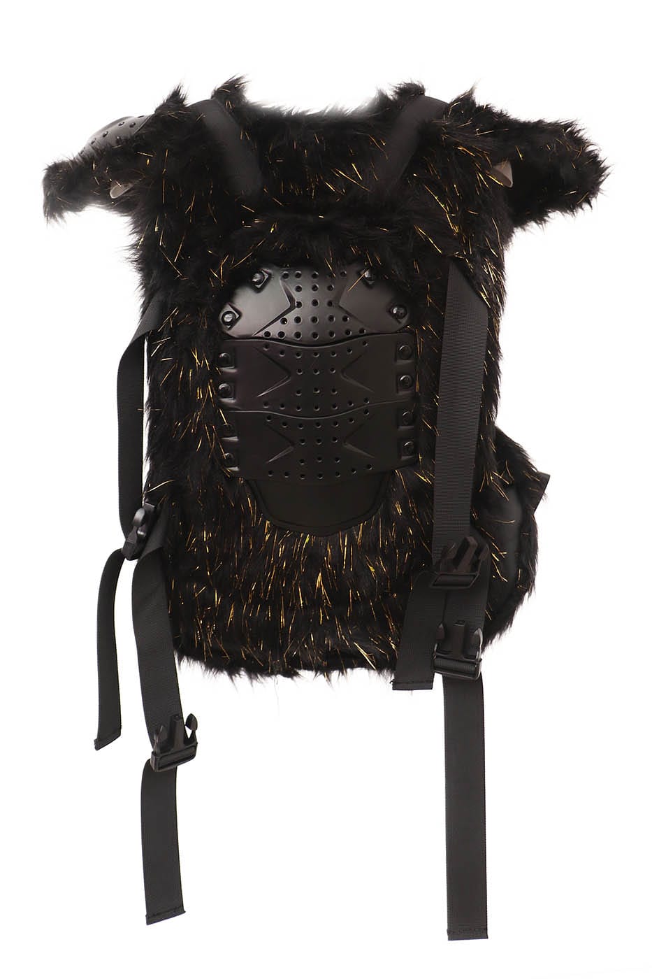 EMBRYO Cyber Faux Fur Warrior Vest, premium urban and streetwear designers apparel on PROJECTISR.com, EMBRYO