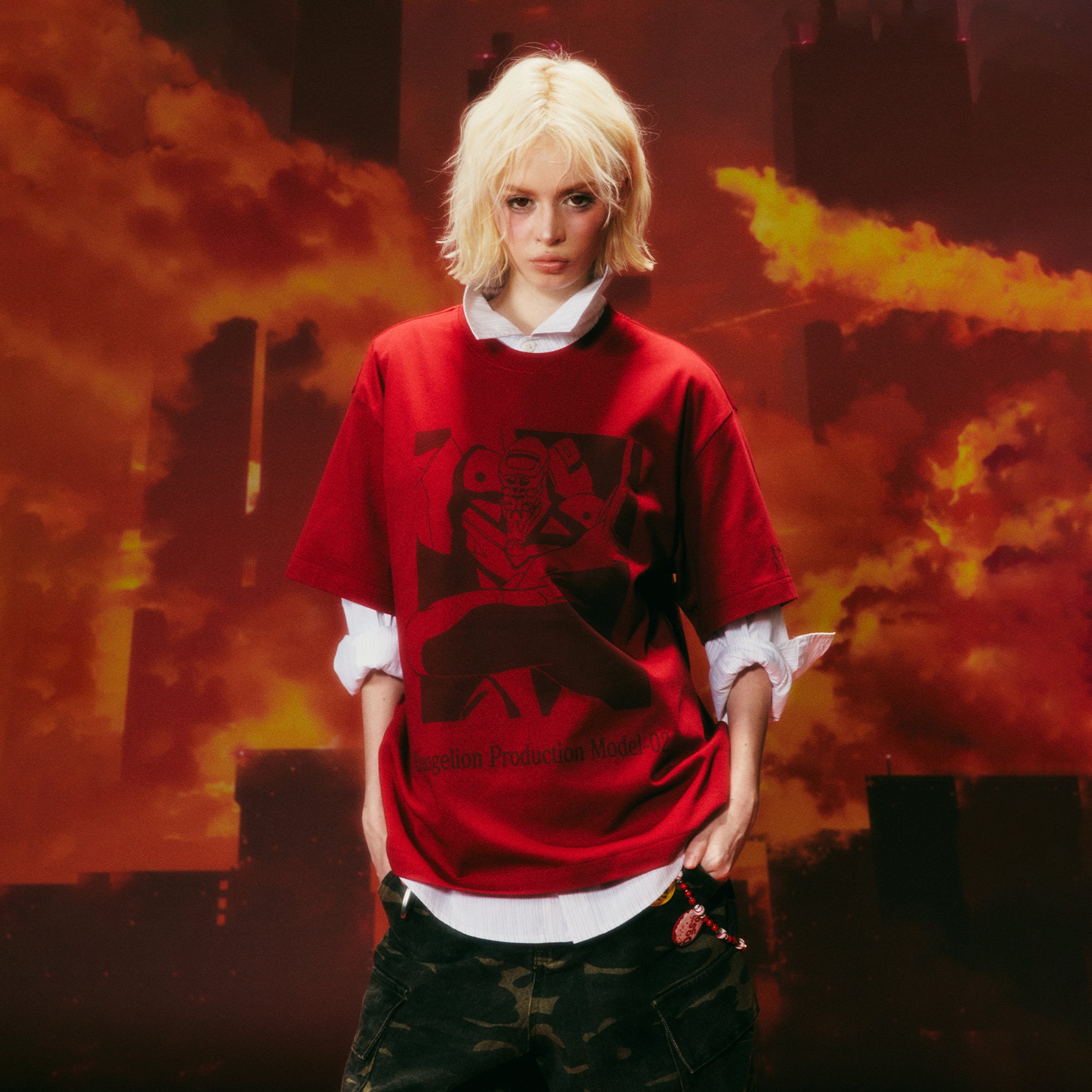 DONSMOKE x EVA Slogan Graphic T-Shirt