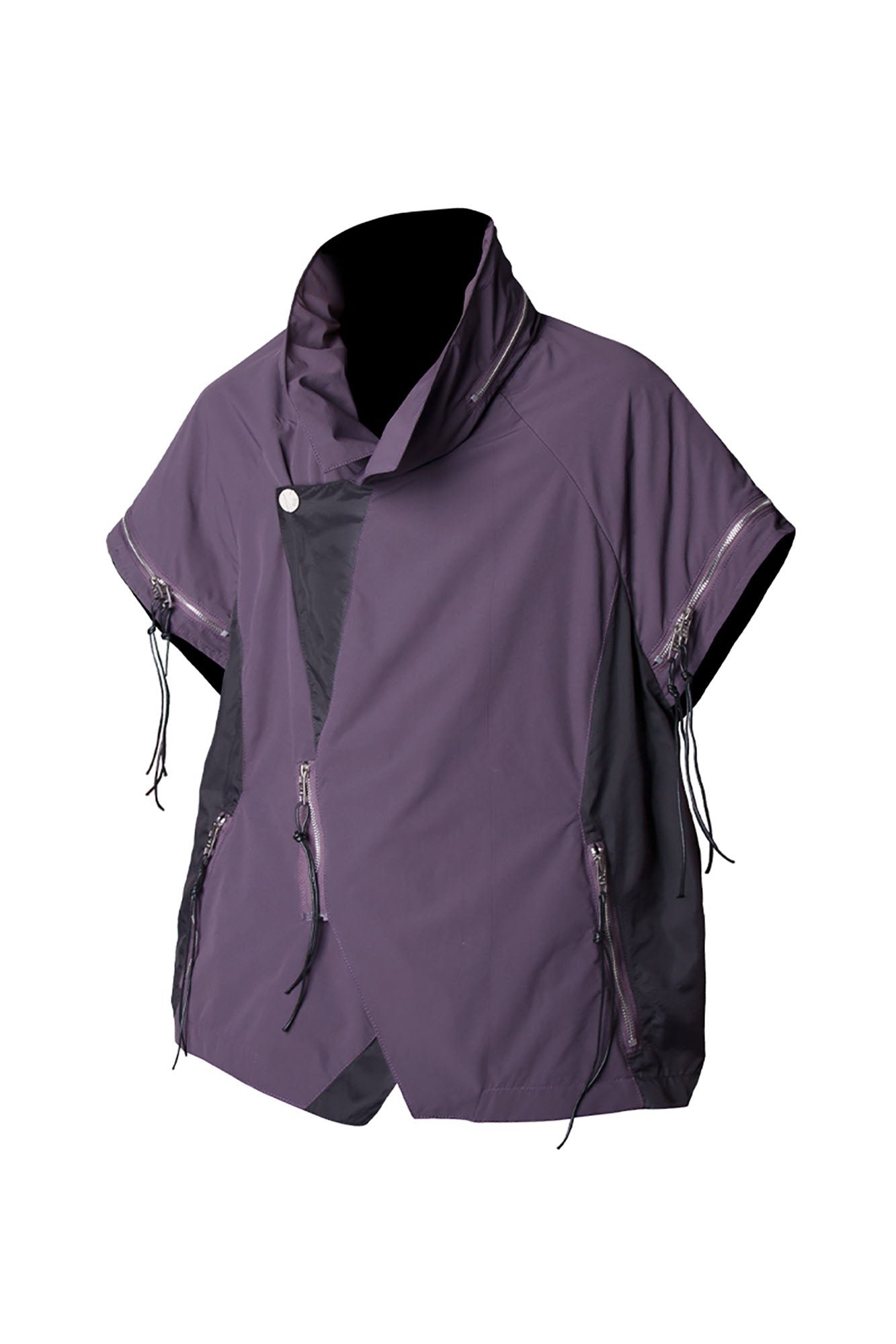 RELABEL Detachable Sleeve Asymmetric UV Protection Jacket, premium urban and streetwear designers apparel on PROJECTISR.com, RELABEL