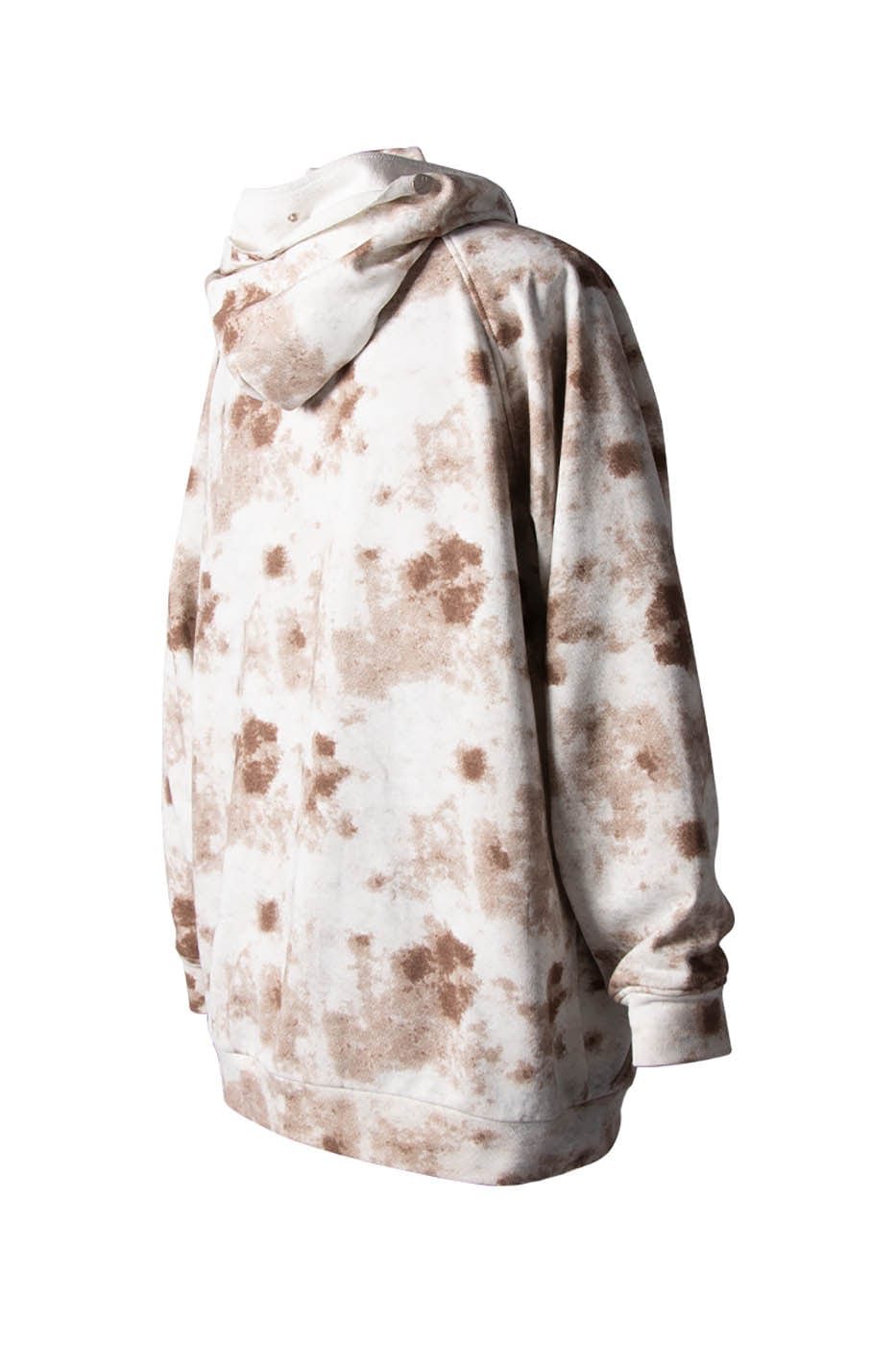 RELABEL Washed Cement-Dyed Double-Hat Zip-Up Hoodie, premium urban and streetwear designers apparel on PROJECTISR.com, RELABEL