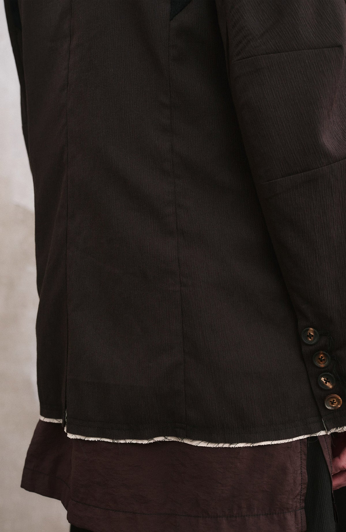 ILNya Nieternite Nifutur Spliced Knit Blazer Jacket