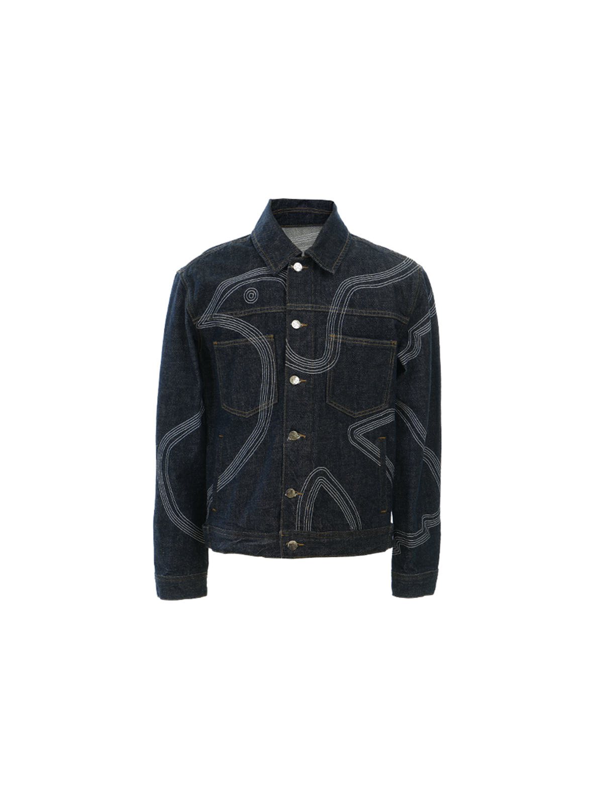 VINKID Raw Denim Paneled Lapel Jacket, premium urban and streetwear designers apparel on PROJECTISR.com, VINKID