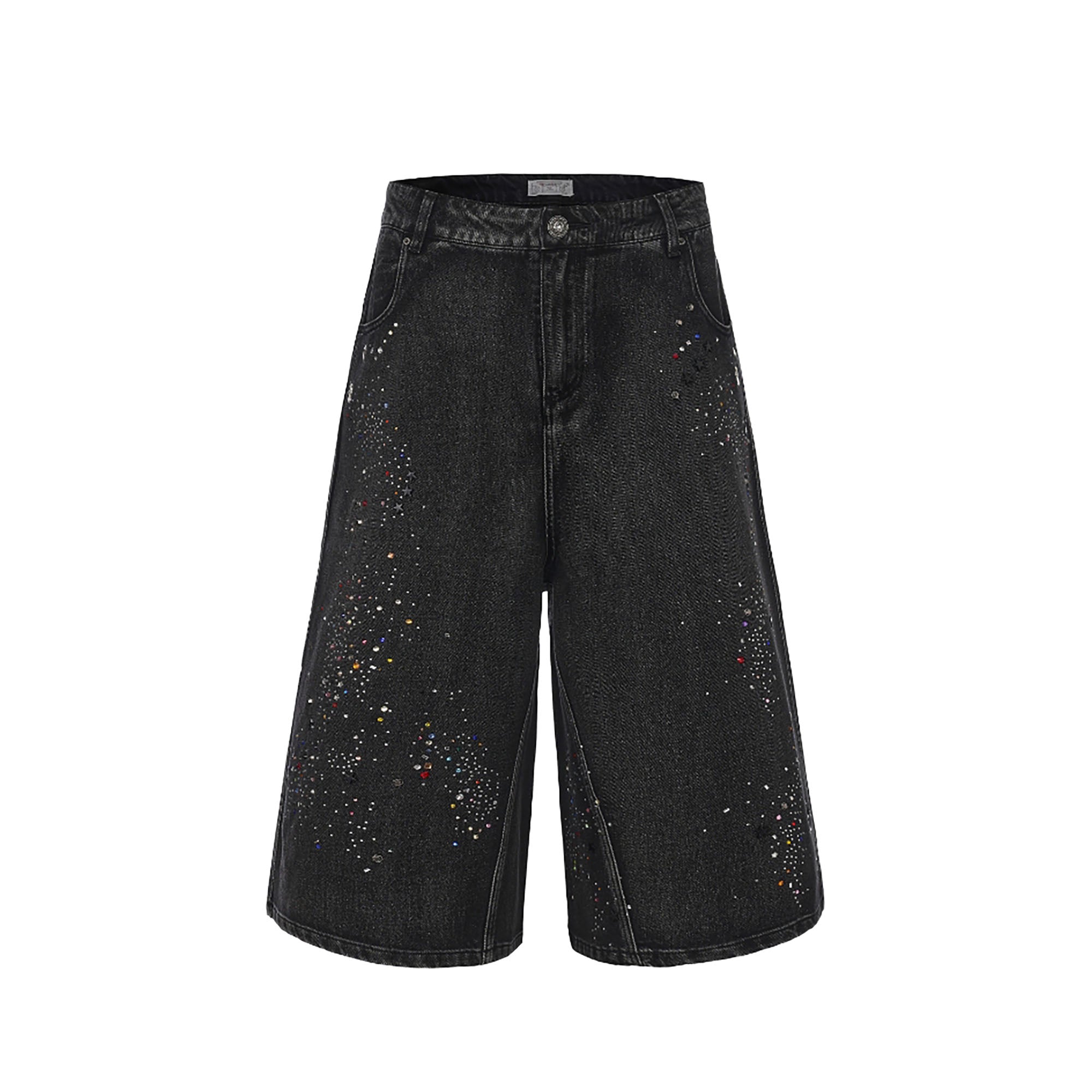 DND4DES Diamond Washed Spliced Oversized Shorts