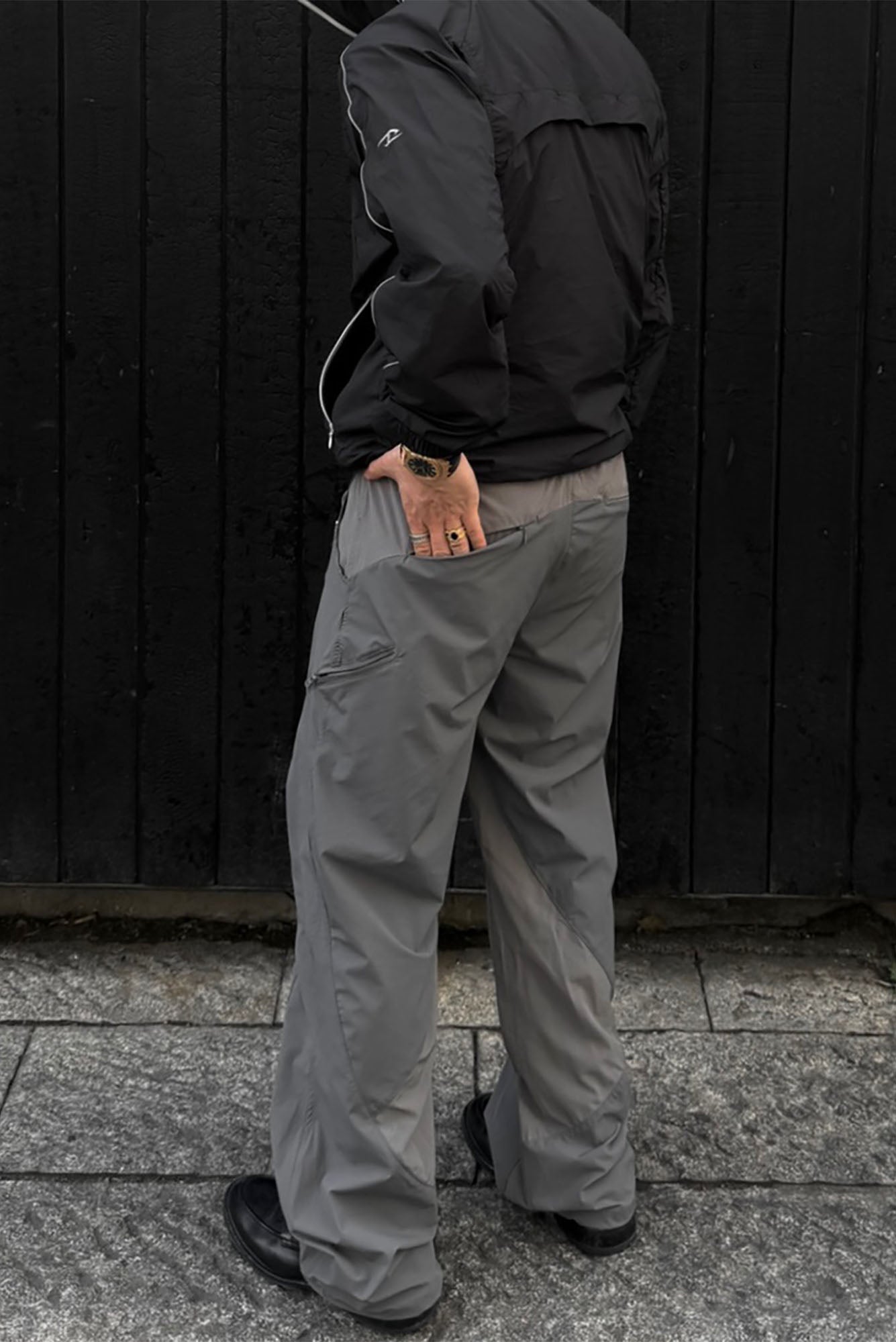CATSSTAC Multi-Panel Layered Drawstring Pants, premium urban and streetwear designers apparel on PROJECTISR.com, CATSSTAC