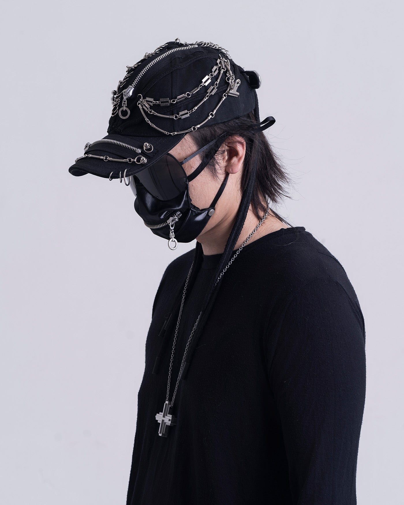INSIDE OUT Metal String Zip Dreadlock Cap, premium urban and streetwear designers apparel on PROJECTISR.com, INSIDE OUT