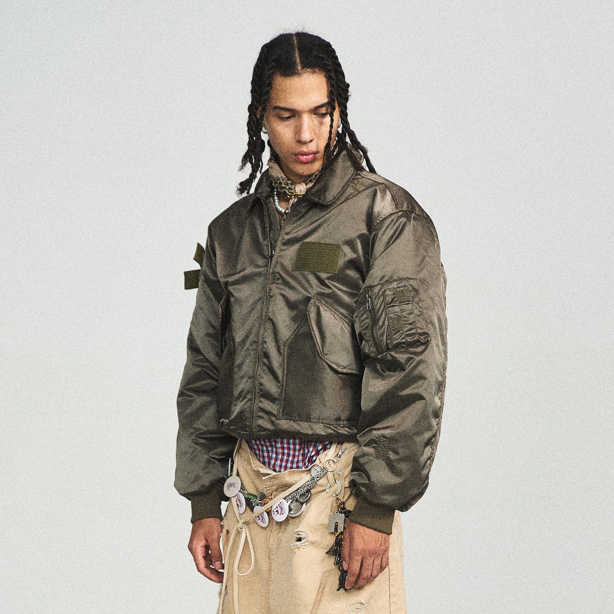STEEPC Camo MA2 Multi-Pocket Patchwork Reversible Jacket, premium urban and streetwear designers apparel on PROJECTISR.com, STEEPC