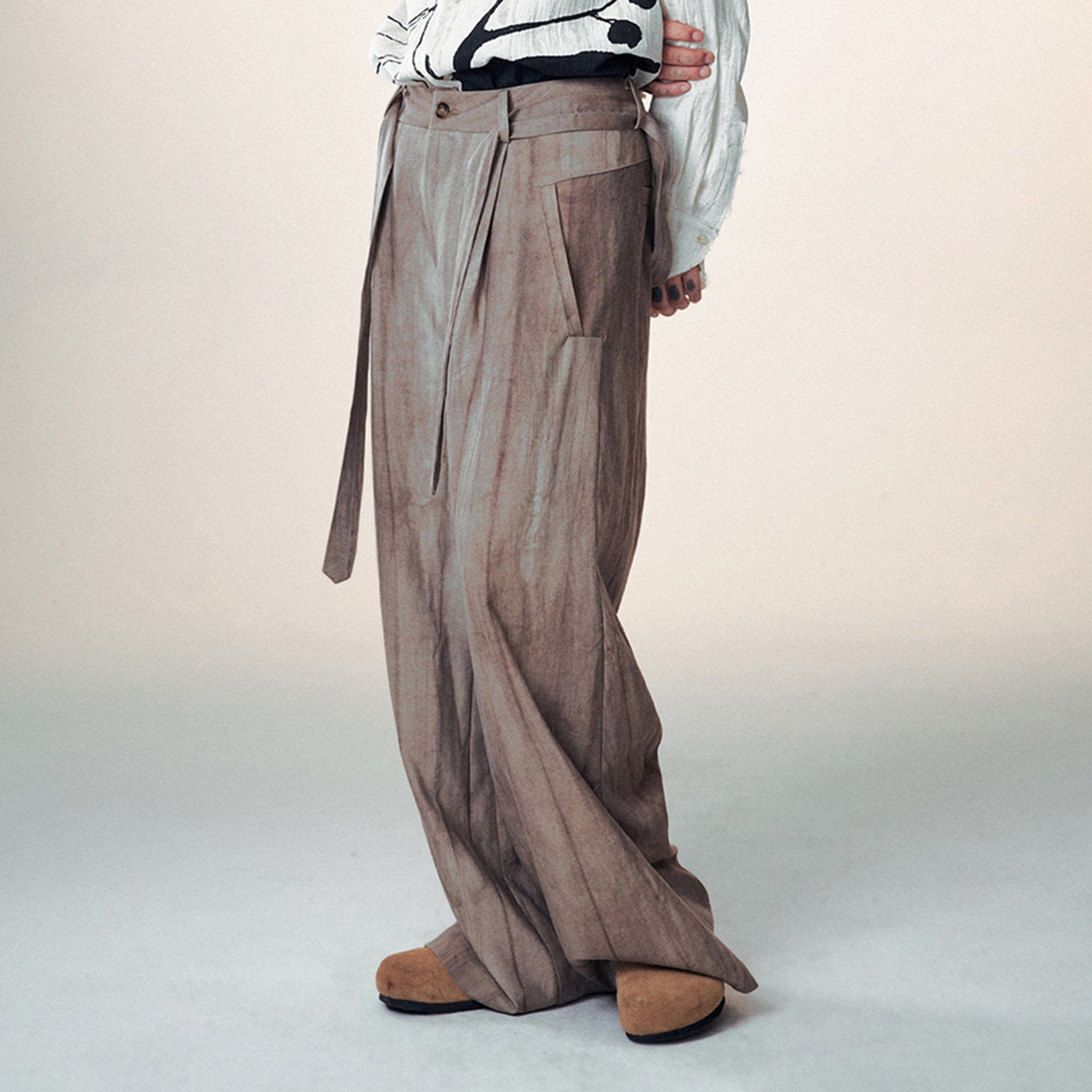 1997 POSTOFFICE Retro Ink Pocket Adjustable Pants, premium urban and streetwear designers apparel on PROJECTISR.com, 1997 POSTOFFICE