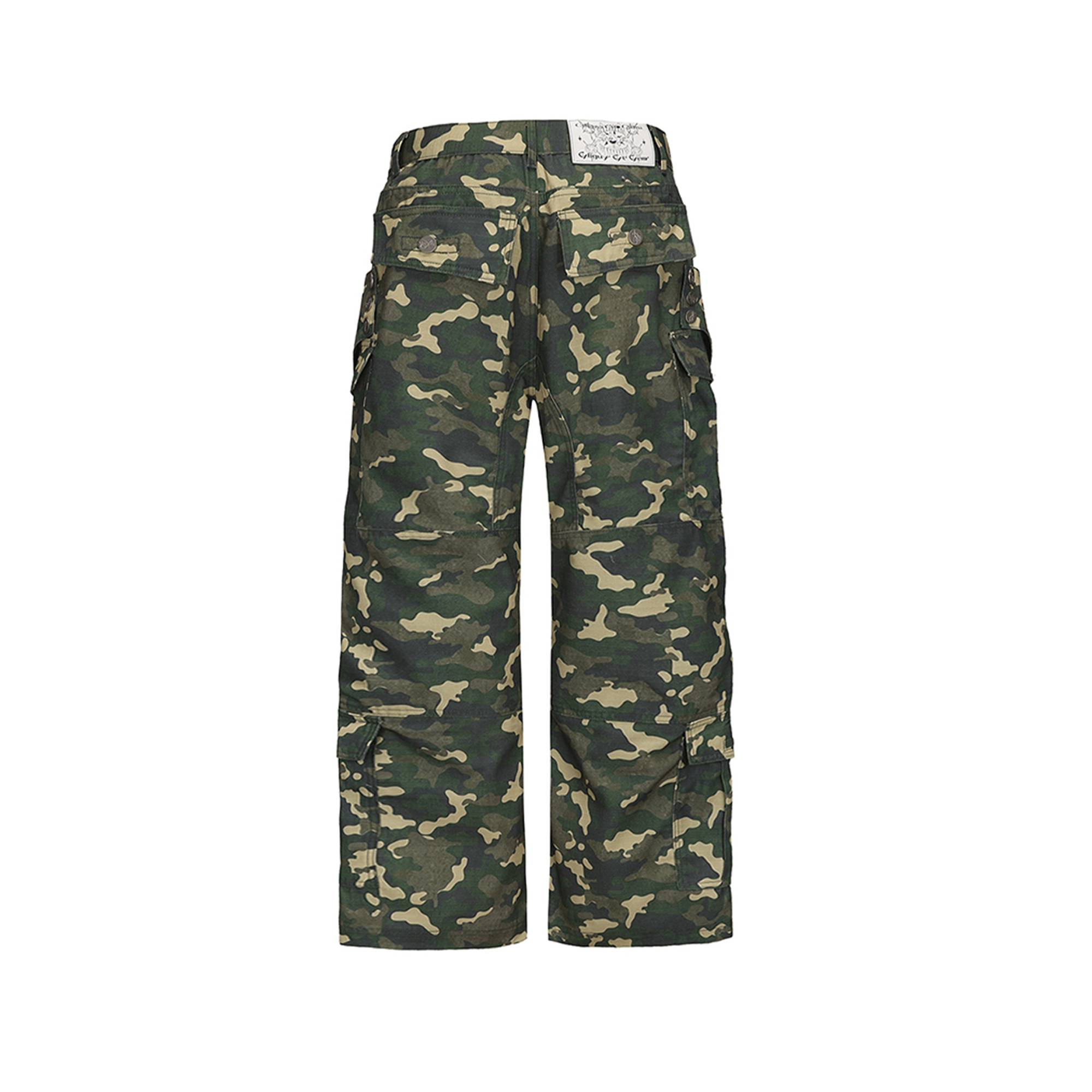 CYCYCY Camo Wide-Leg Cargo Pants