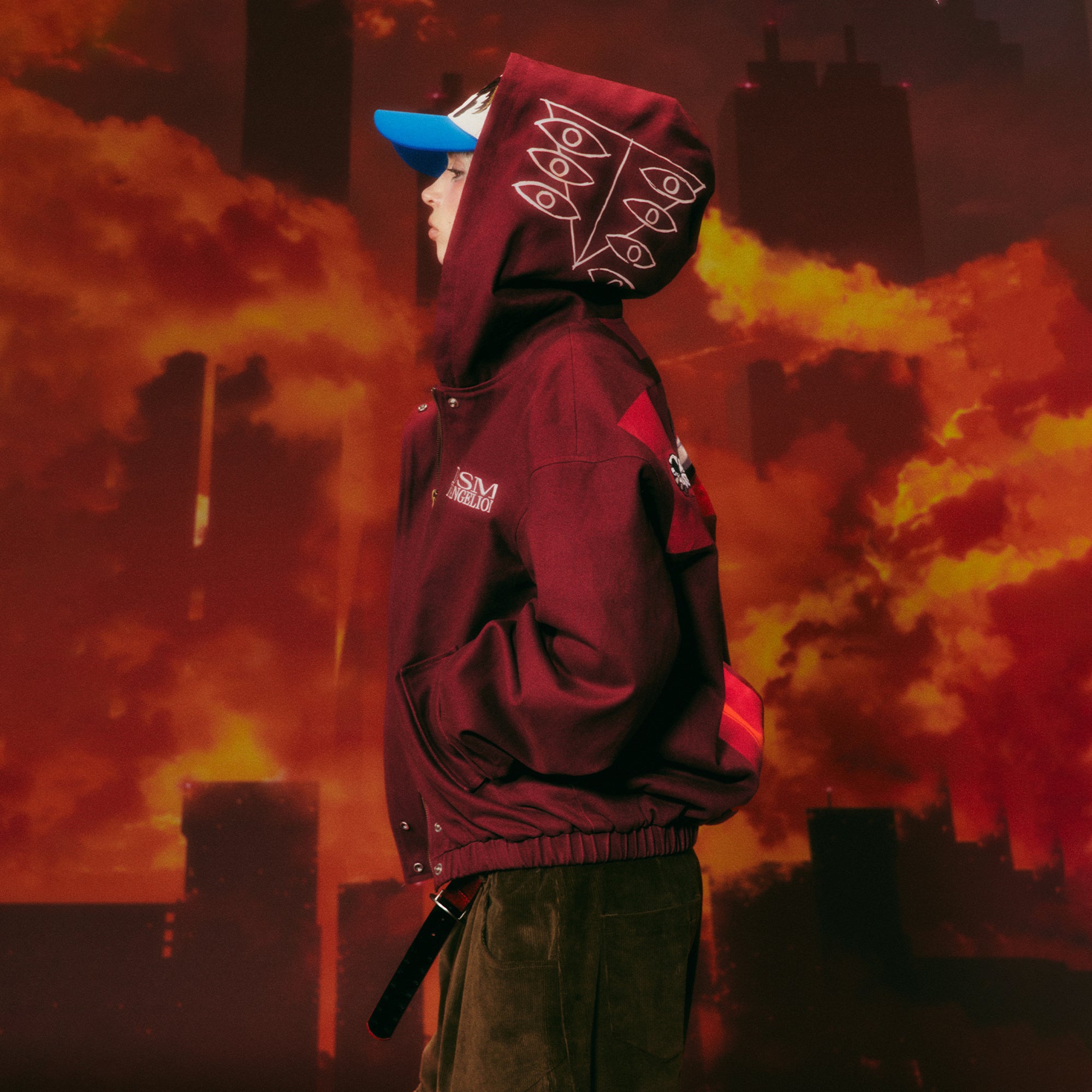 DONSMOKE X EVA Washed Hooded Jacket