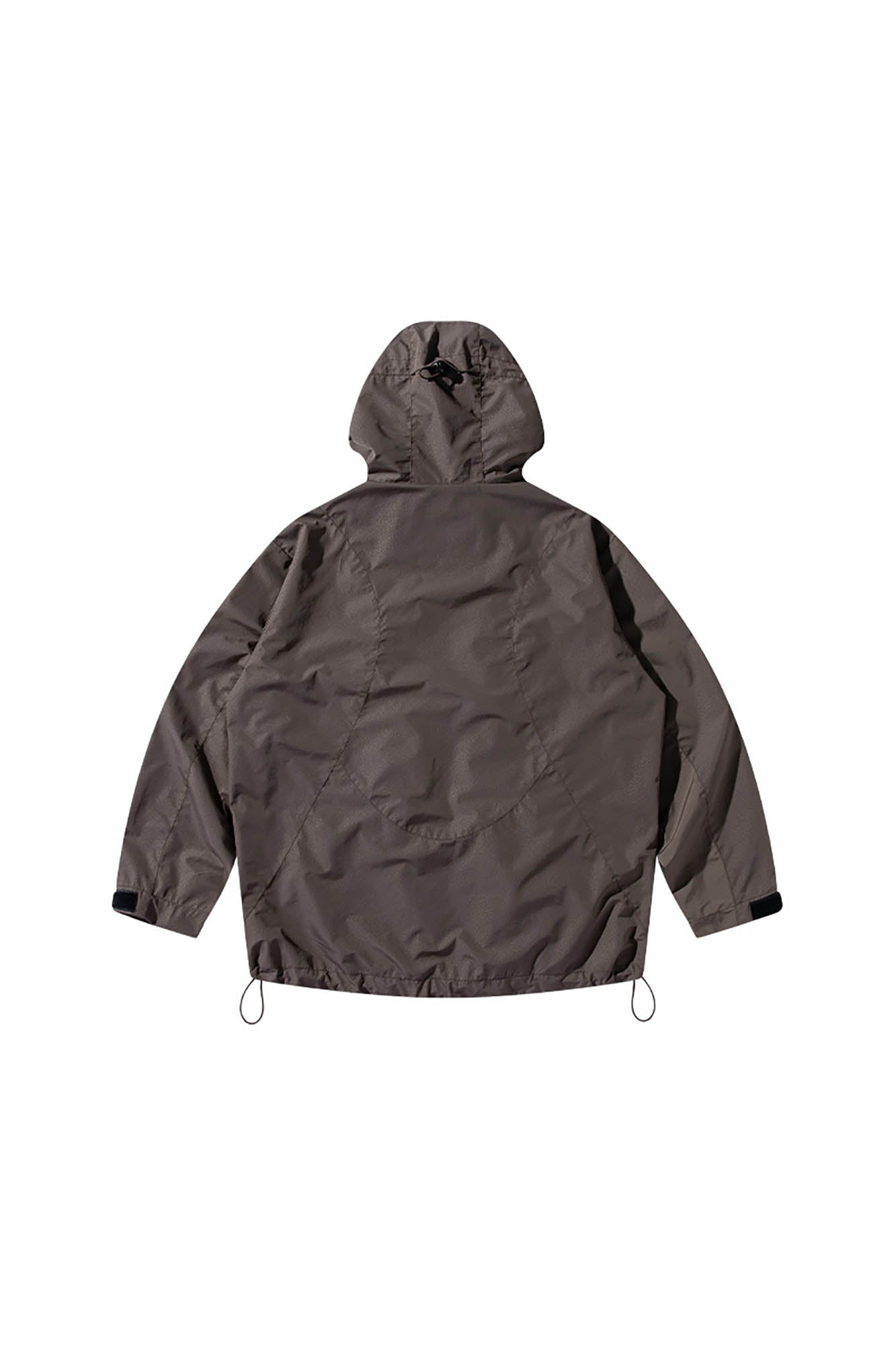 ENSHADOWER Deconstructed Drawstring Zip-Up Windbreaker, premium urban and streetwear designers apparel on PROJECTISR.com, ENSHADOWER